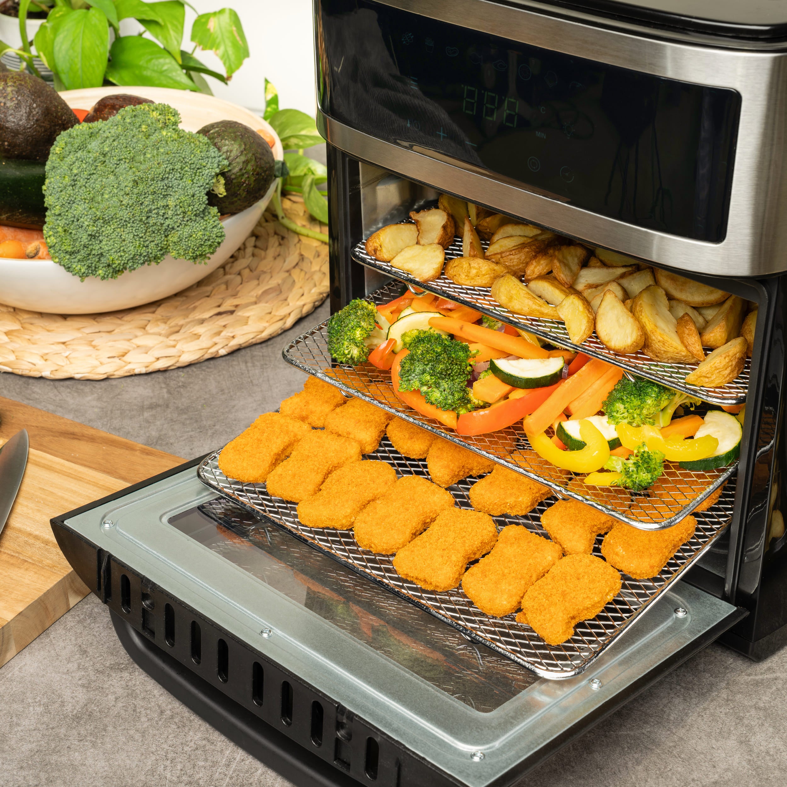 Air Fryer Oven 13 L, 8 Programs, with Rotisserie Spit
