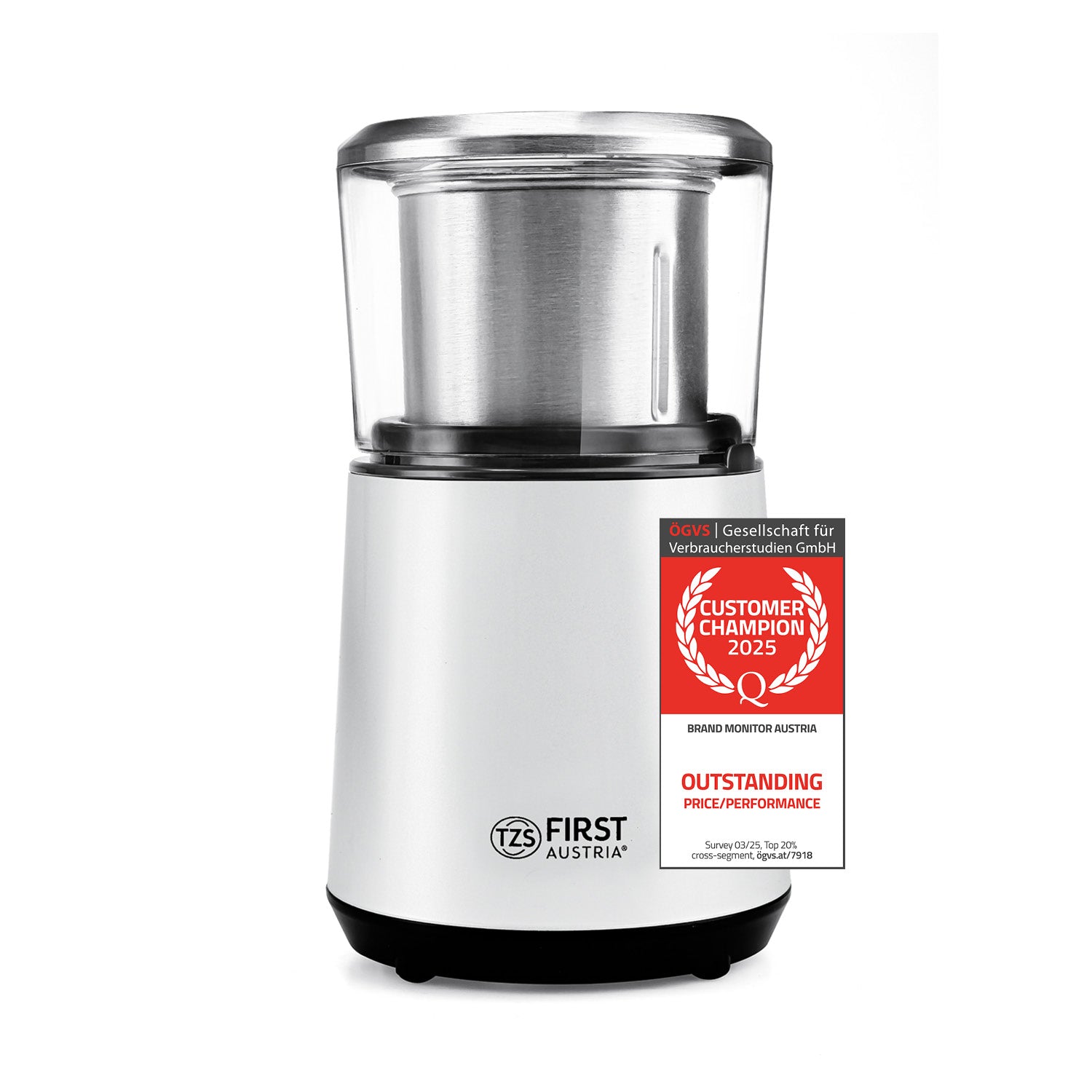 2-in-1 Electric Grinder for Coffee Beans and Spices, 4 Blades, 200 W