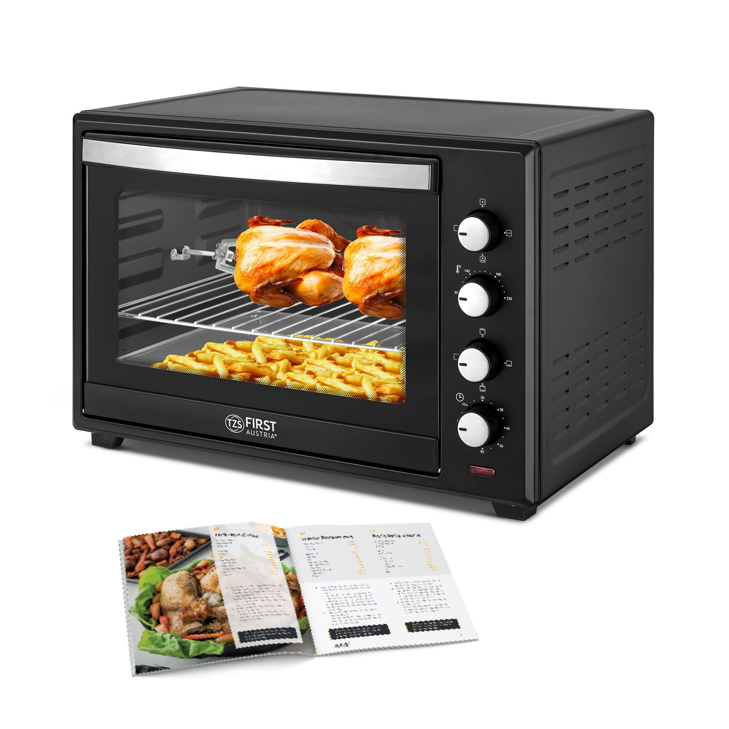 Mini Oven 60 L, with Convection, Rotisserie Spit