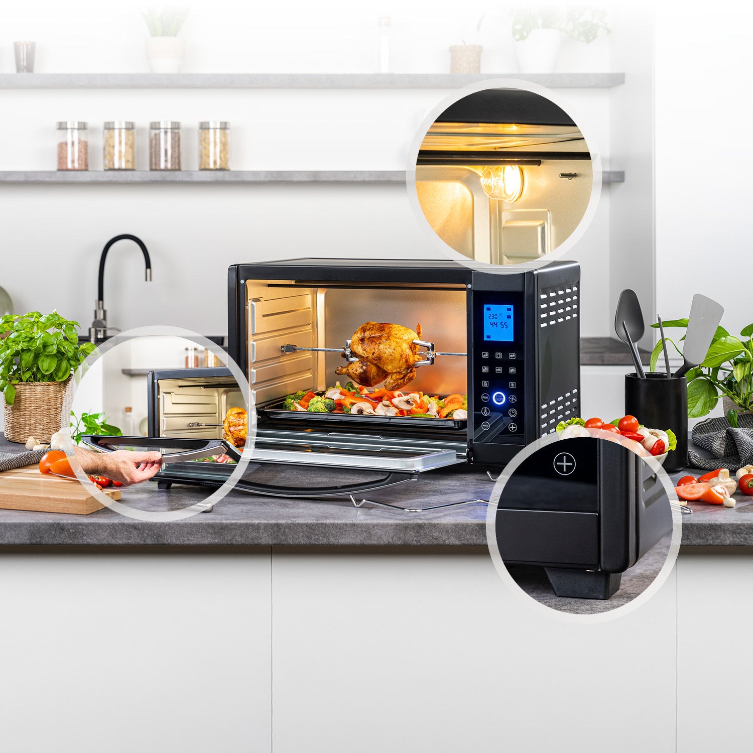 Mini Forno 30L, Multifunzionale, Capiente