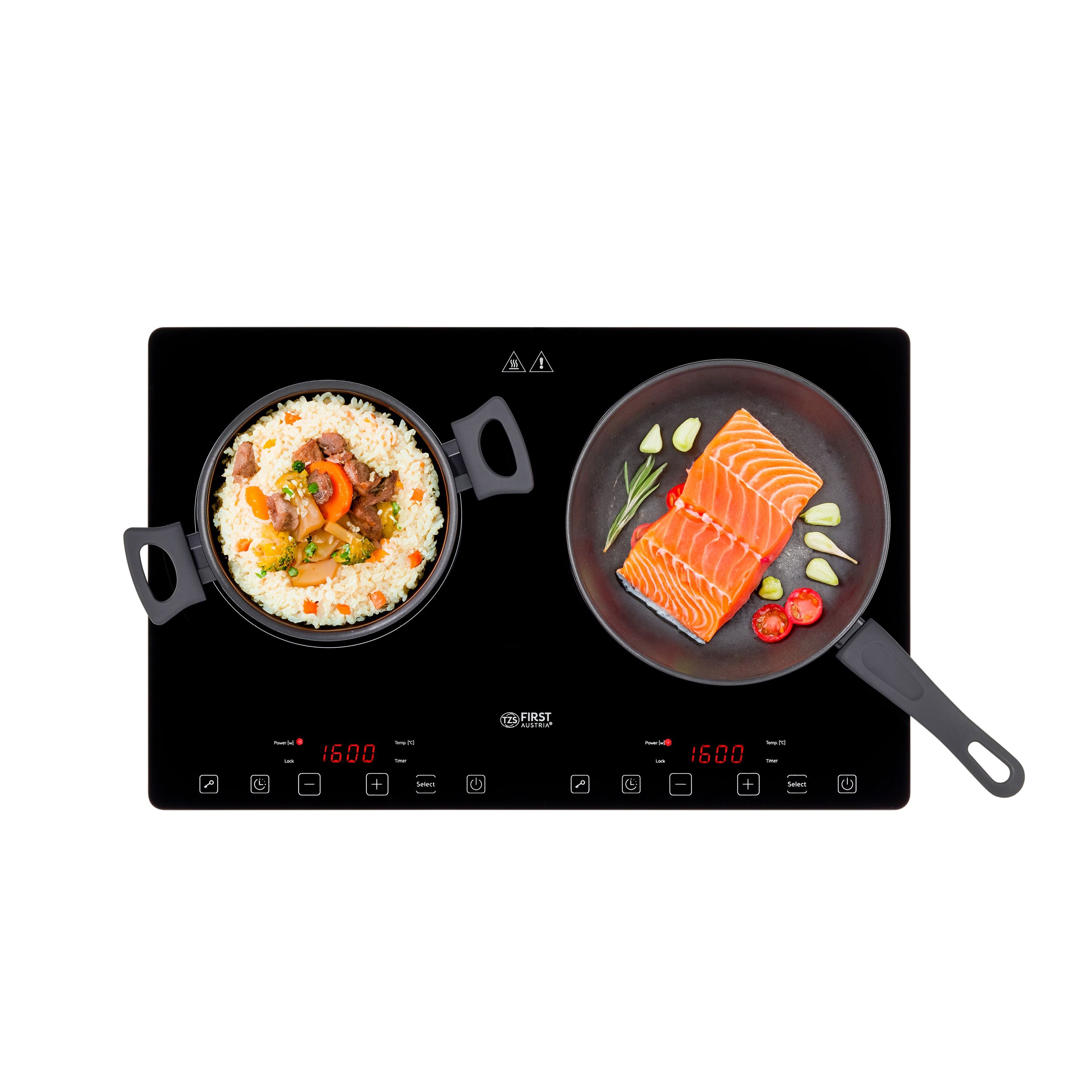 Double Induction Hotplate 3400 W, Touch Control, with Timer