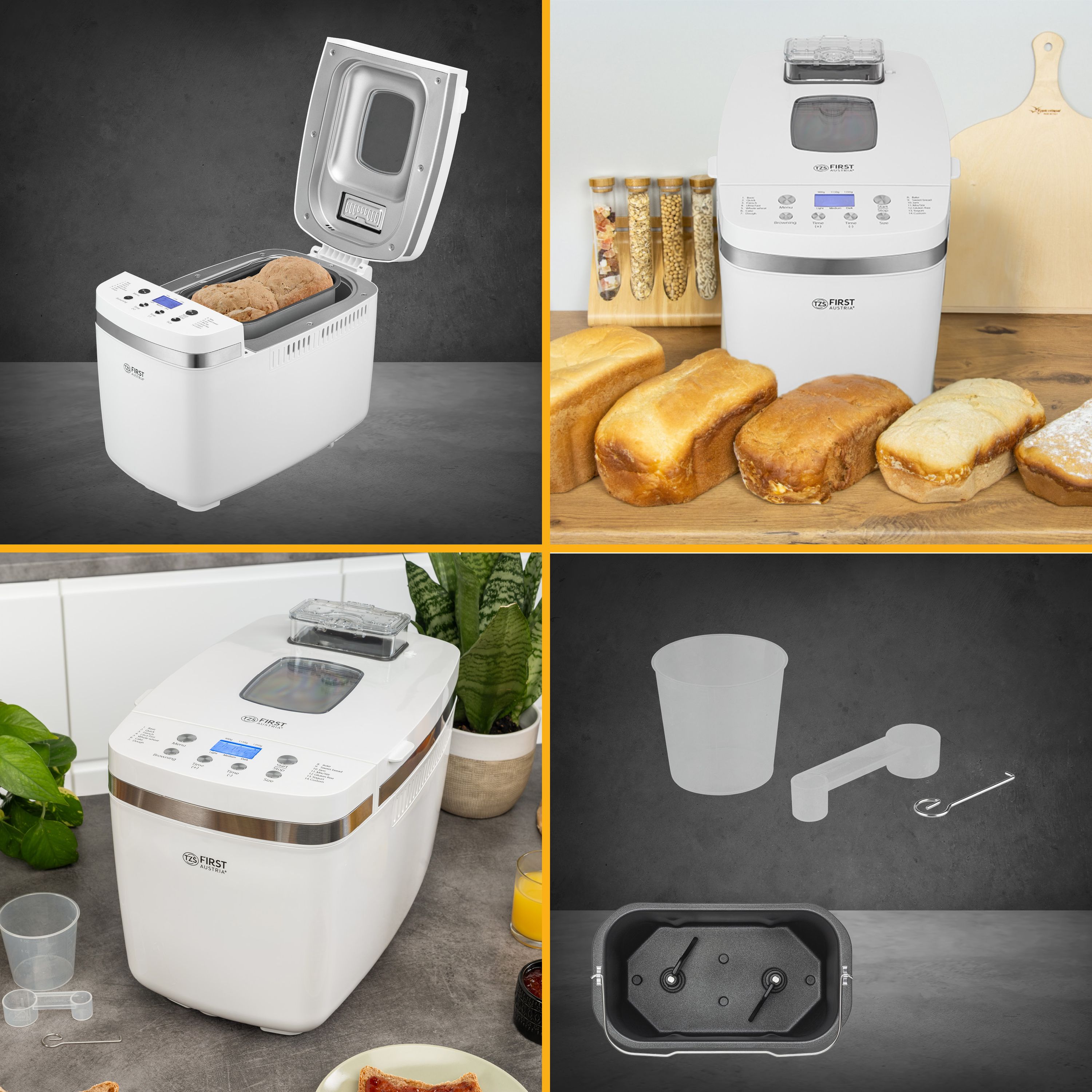 Bread Maker 900g, 13 Programs, Non-Stick Coating