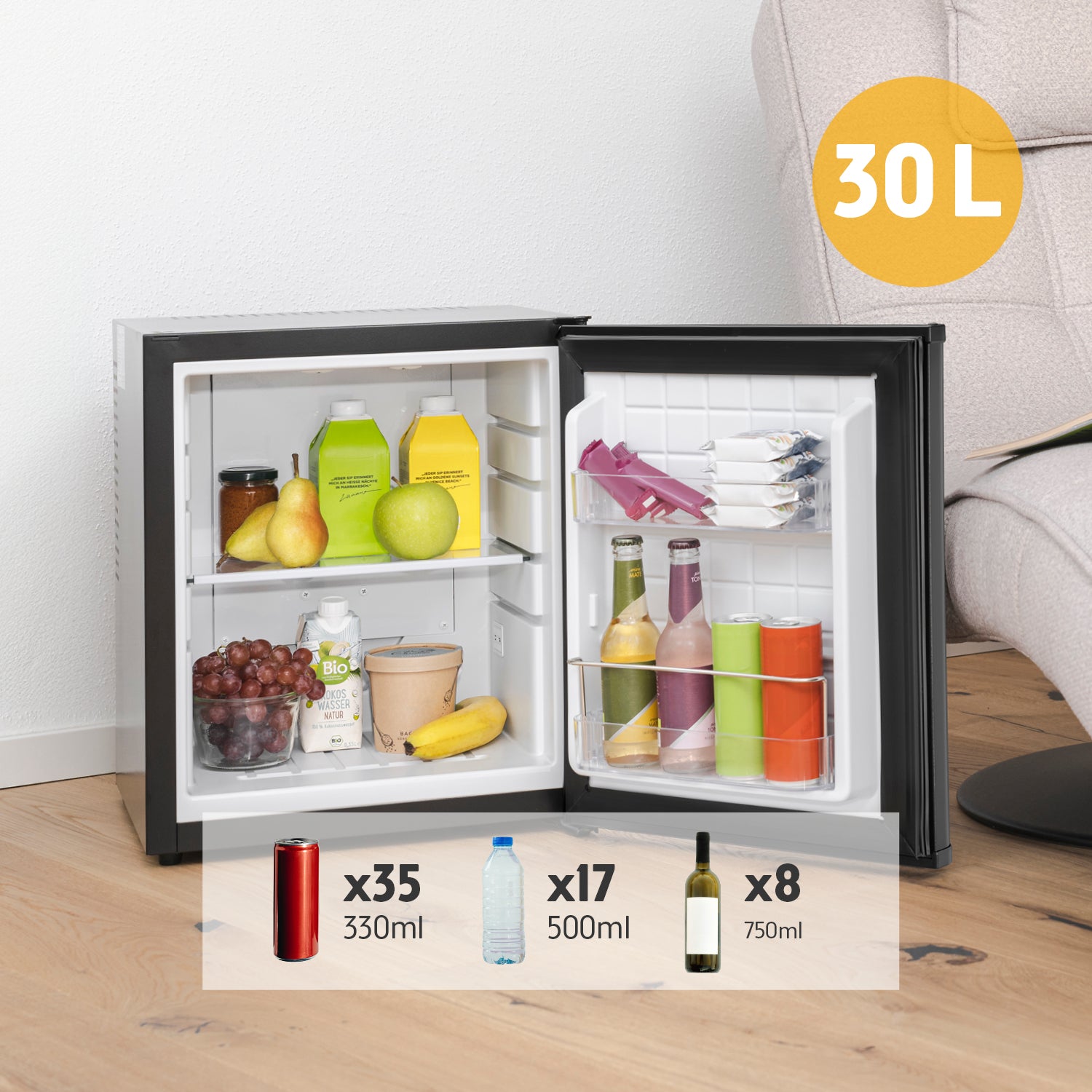 Minibar 30L Nero Opaco