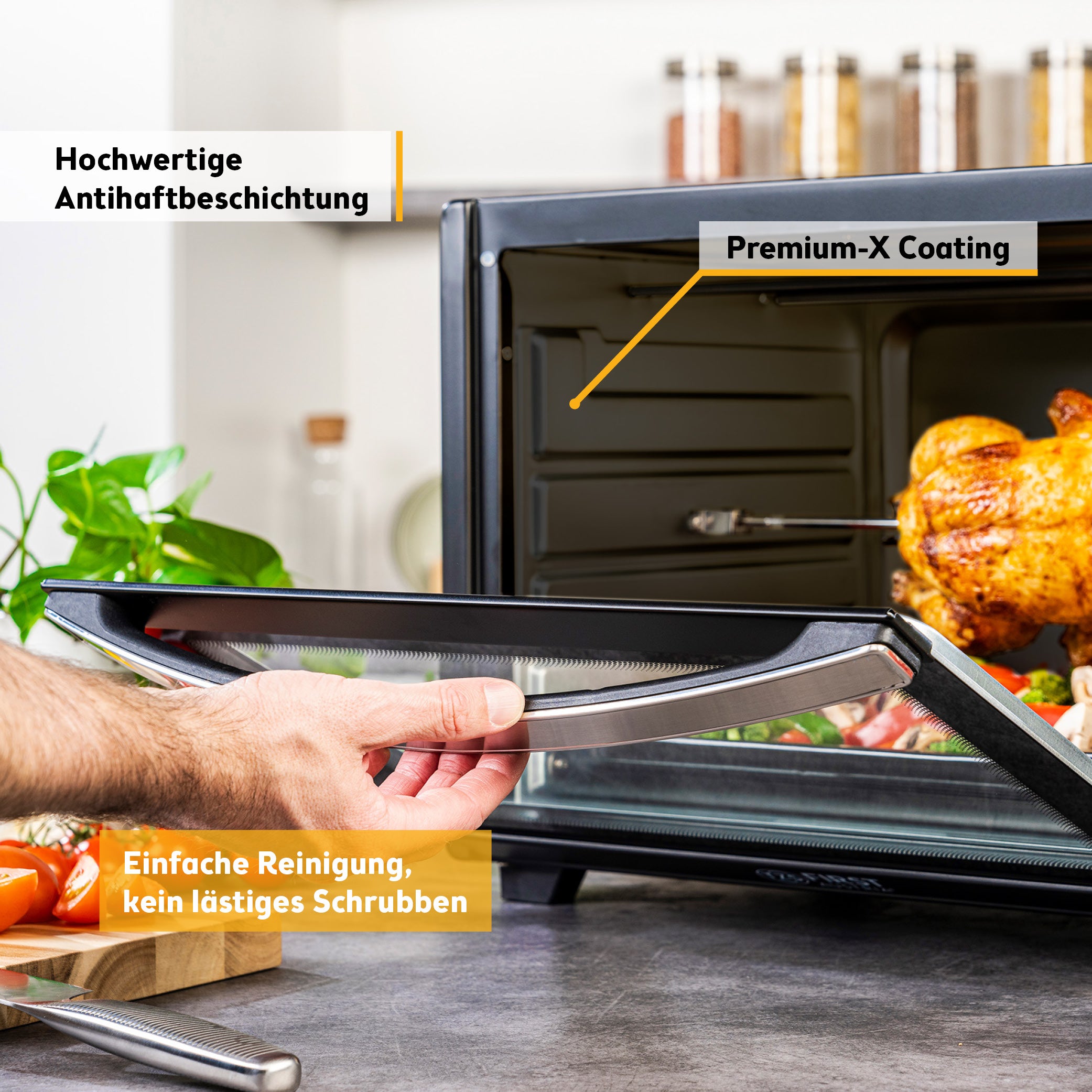 Digital Mini Oven 45 L, with Convection, Rotisserie Spit