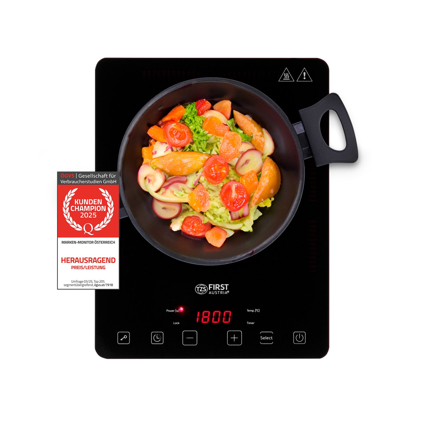 Induction Hotplate 2000 W, Touch Control, with Timer
