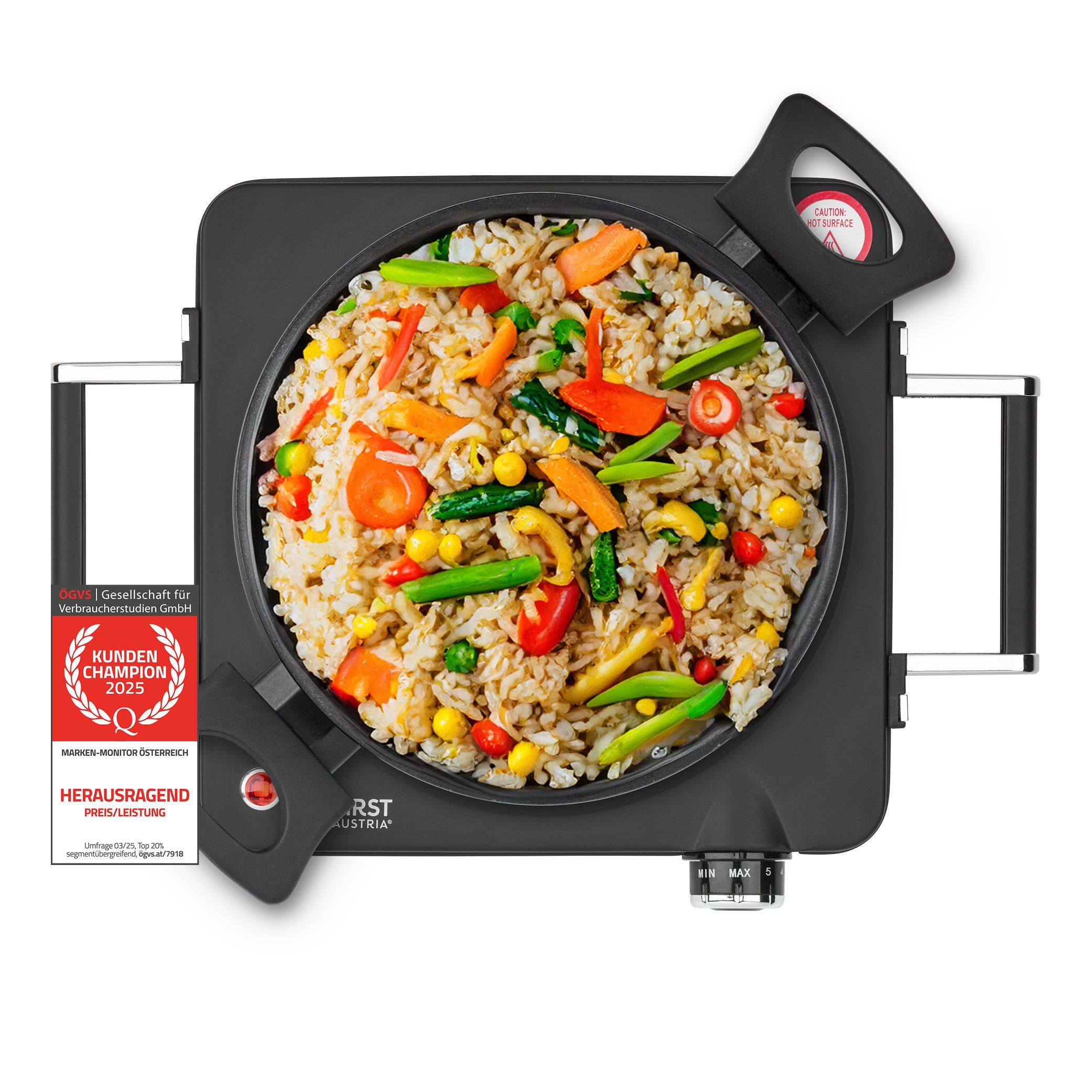 Infrared Single Hotplate 1500 W, Glass Ceramic, 22 cm