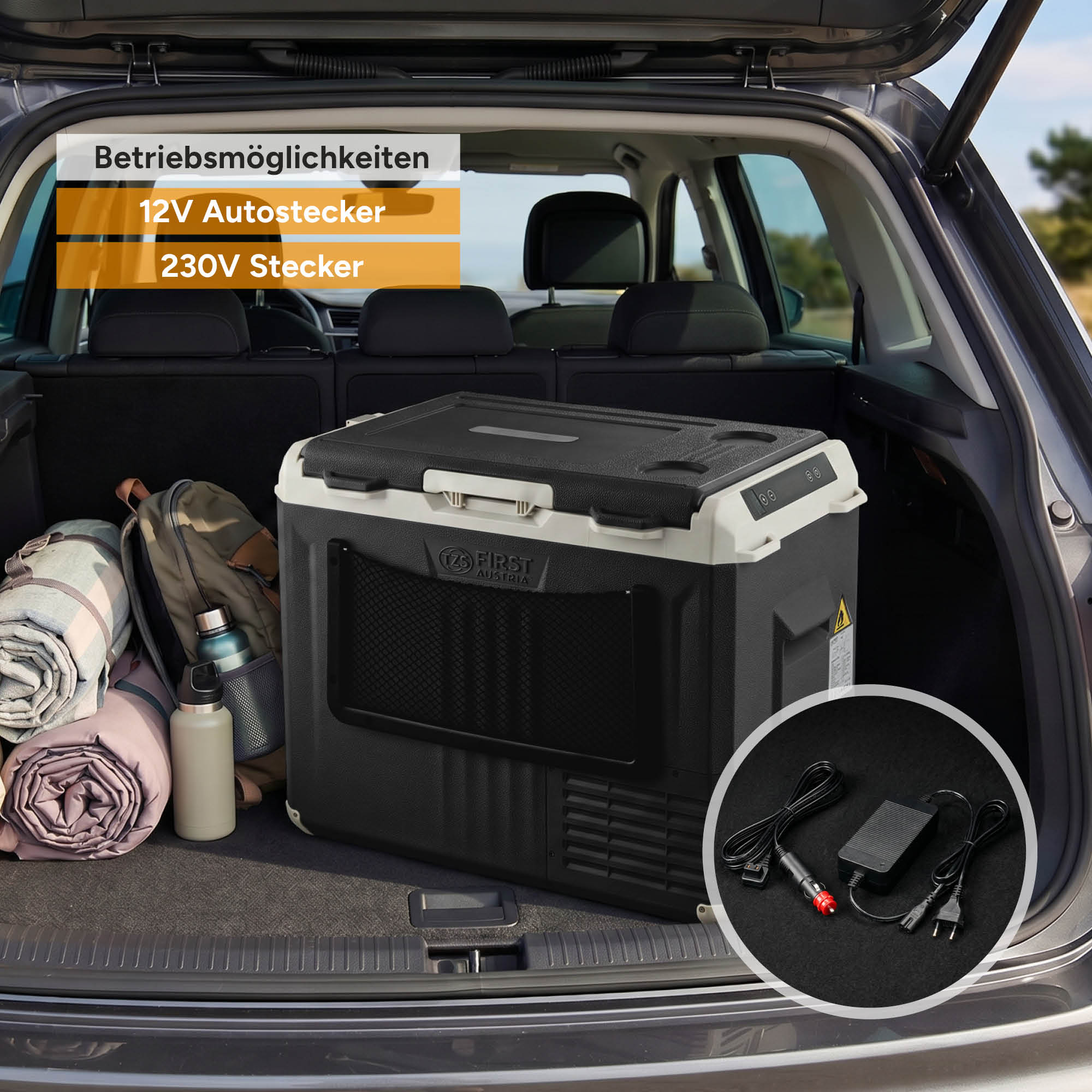Kompressor-Kühlbox 40L, mit App-Steuerung, Trolleyfunktion