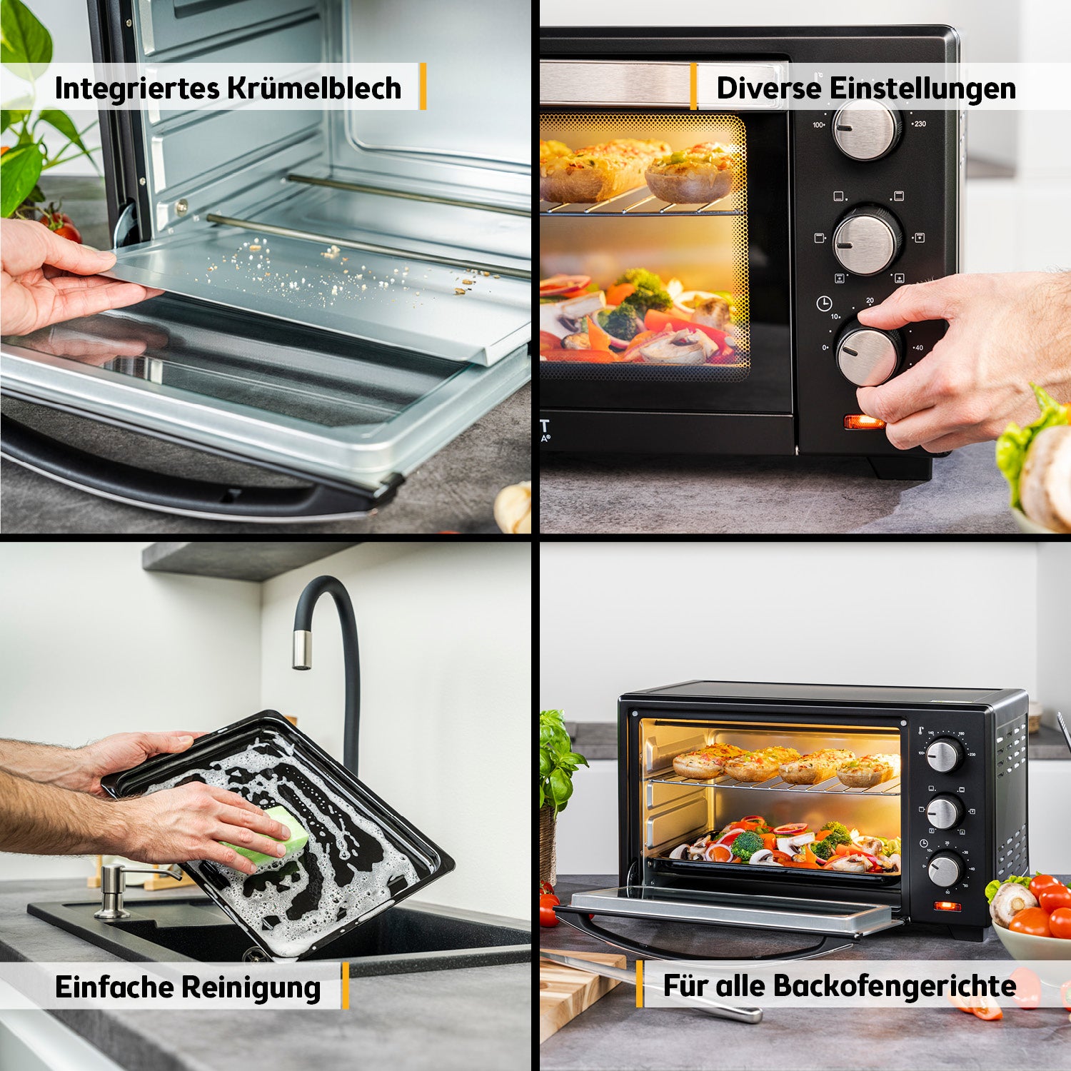 Mini Oven 20 L, with Convection, Space-Saving