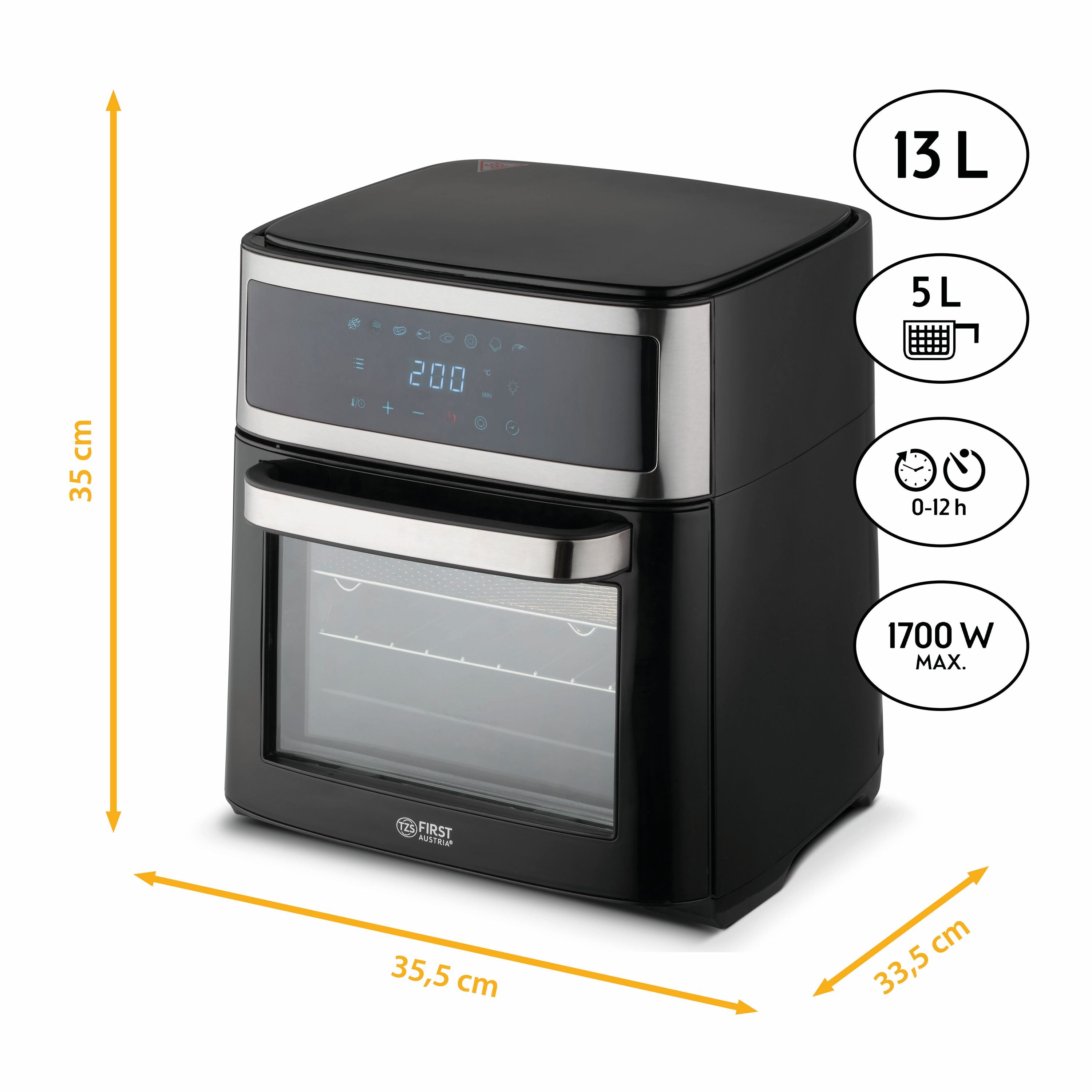 Air Fryer Oven 13 L, 8 Programs, with Rotisserie Spit