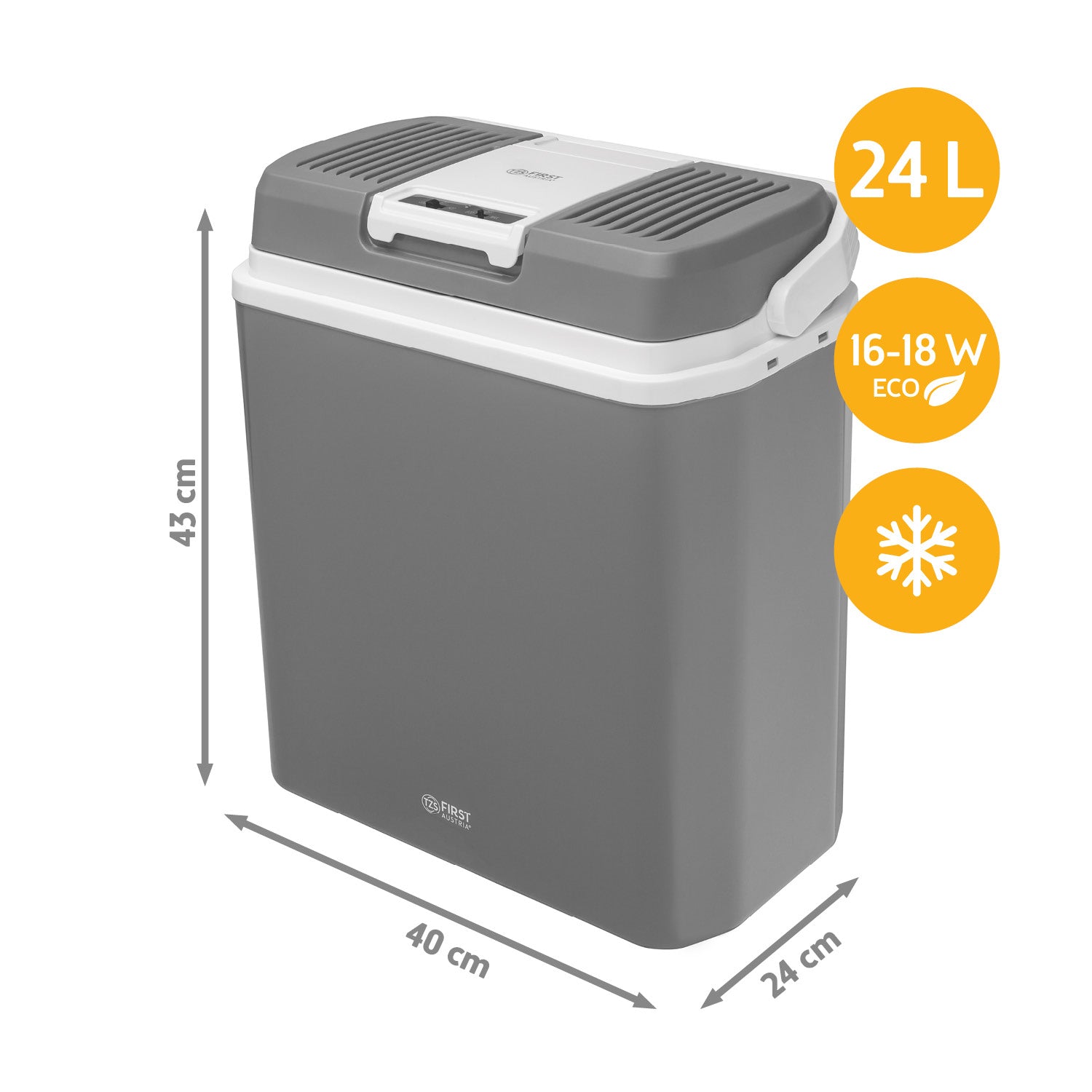 Elektrische Kühlbox 24L, mit Kühl- & Warmhaltefunktion