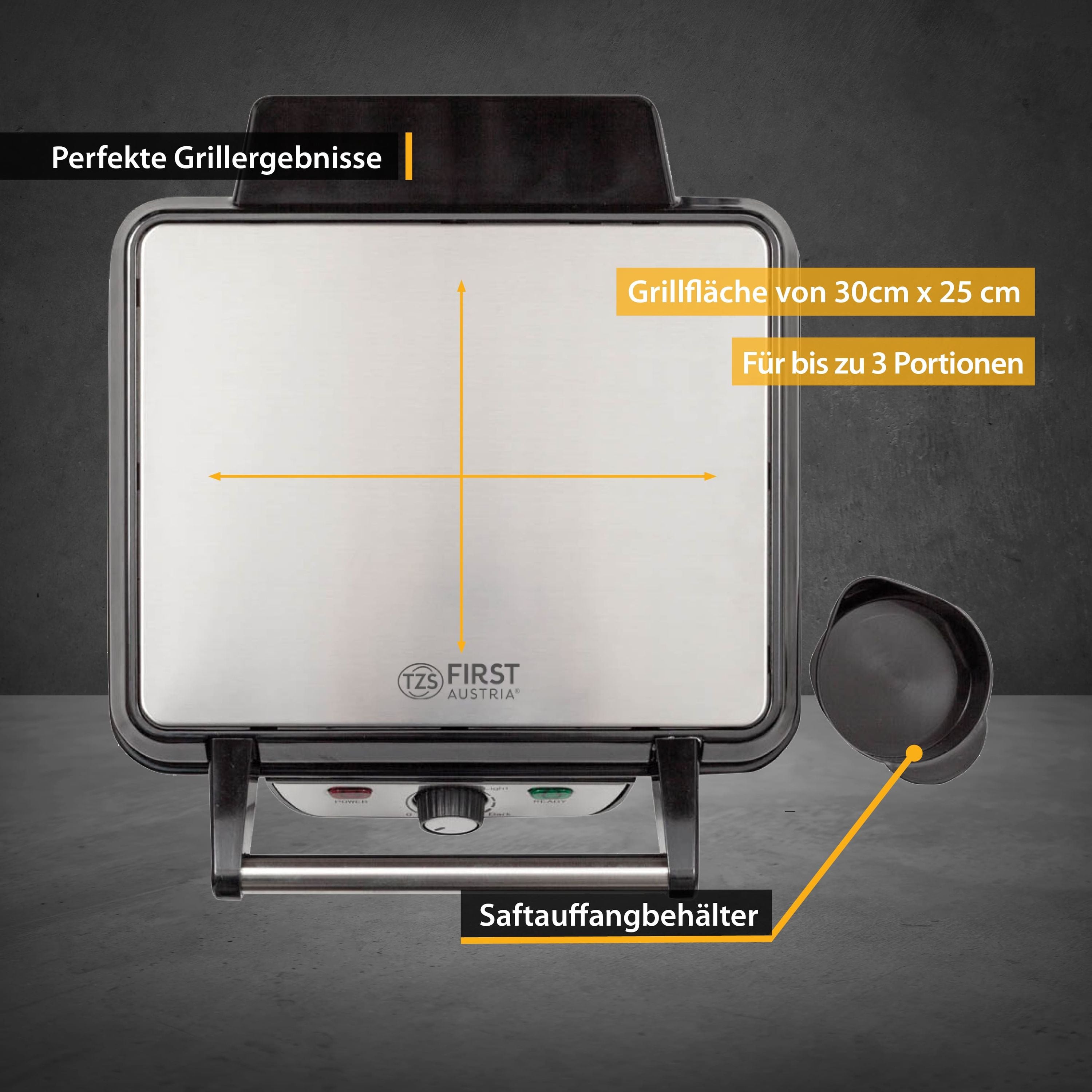 Table grill 1800 W, non-stick, 180° foldable