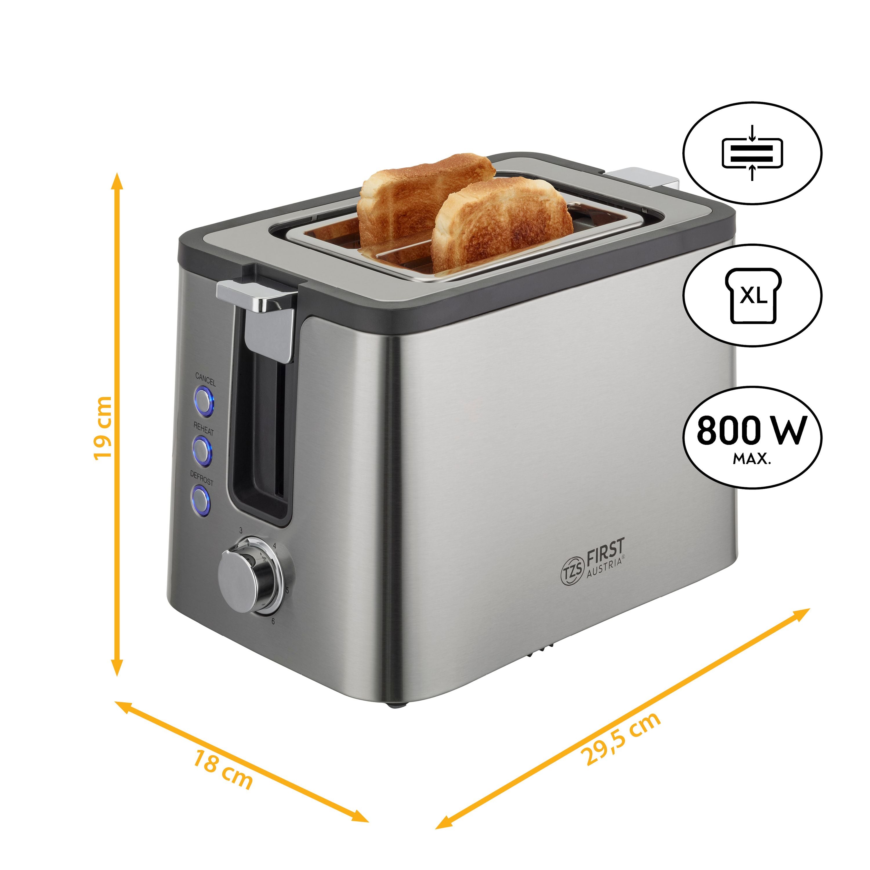 800W - 2 Scheiben