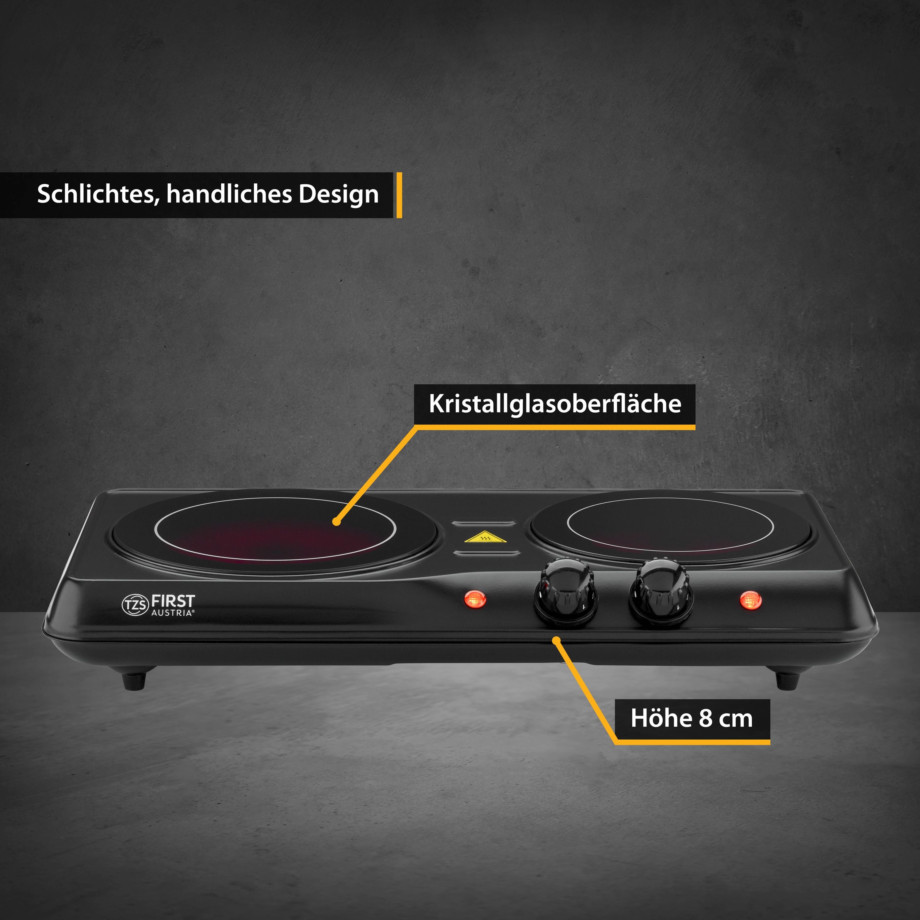 schwarz;Kochplatte