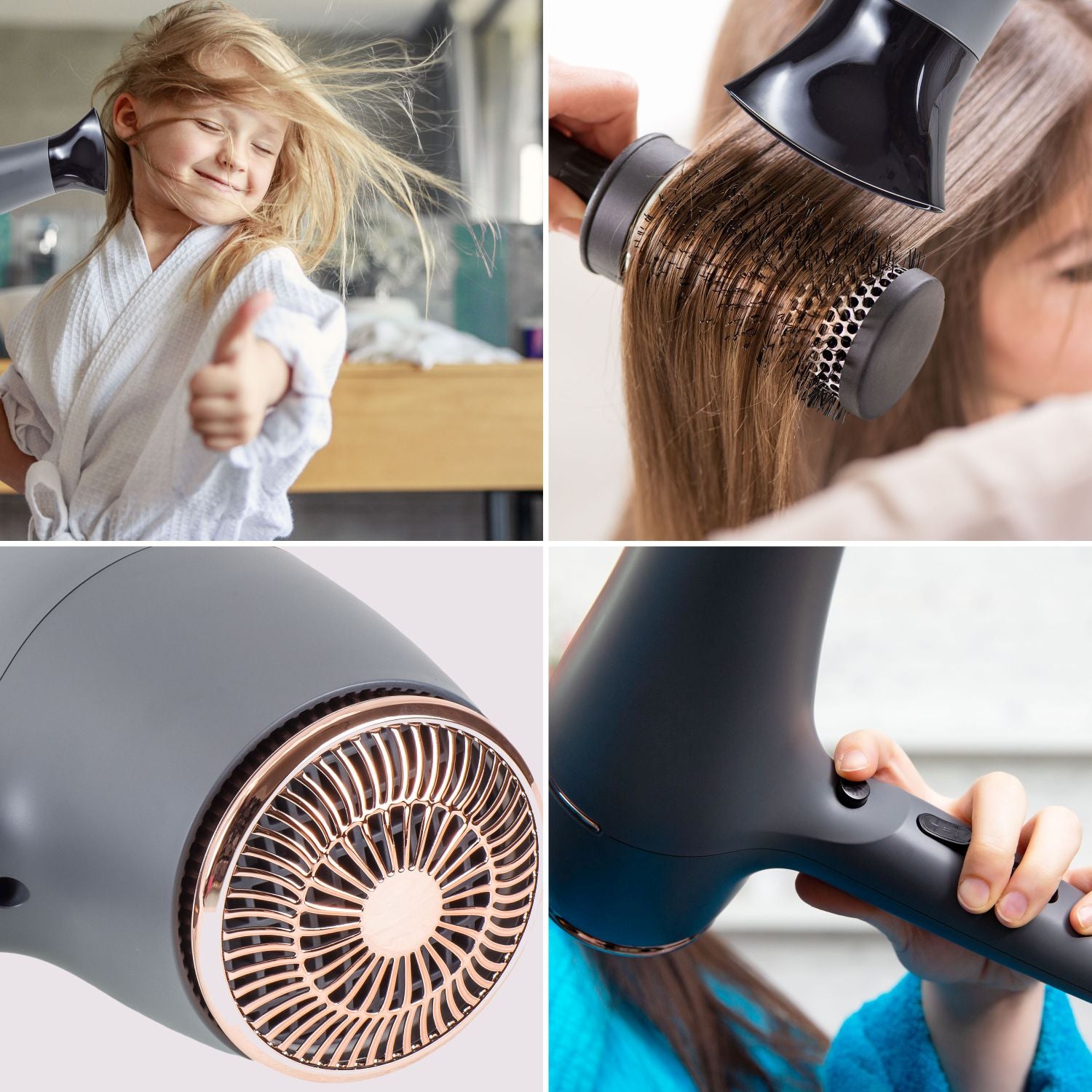 Hair Dryer 2200 W, Ionic Technology, with Diffuser