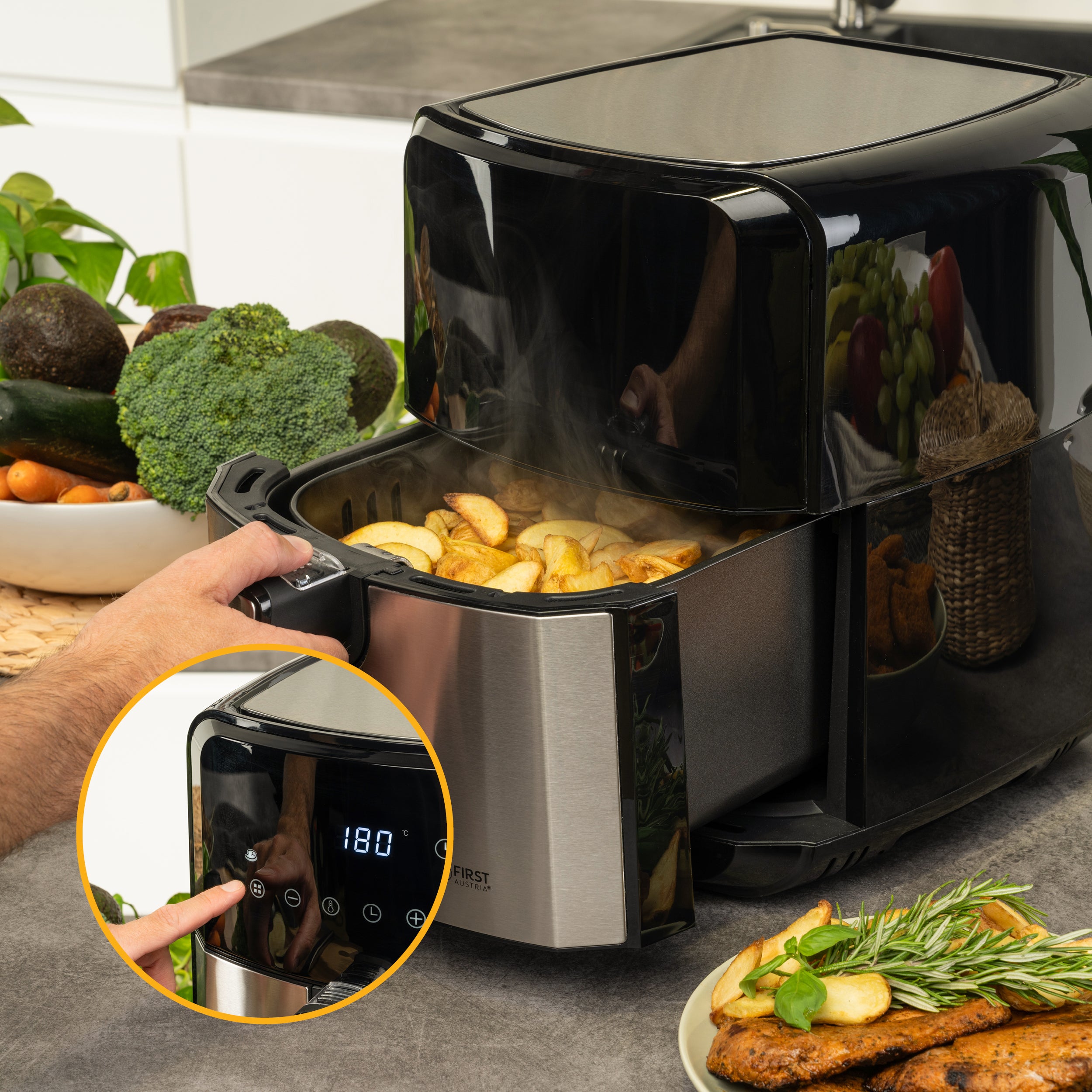 Air Fryer 5 L, 8 Programs, with Delayed Start