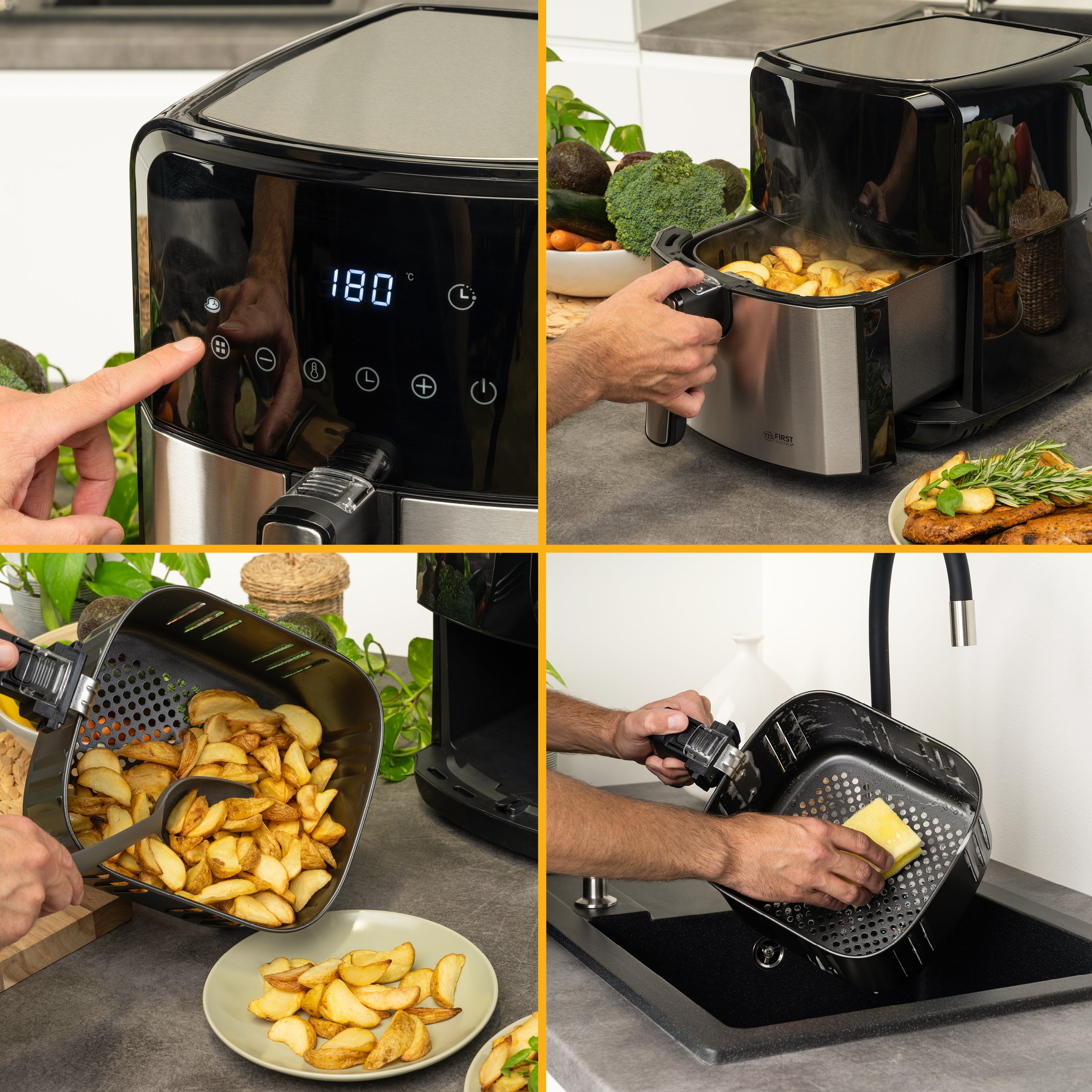 Air Fryer 5 L, 8 Programs, with Delayed Start