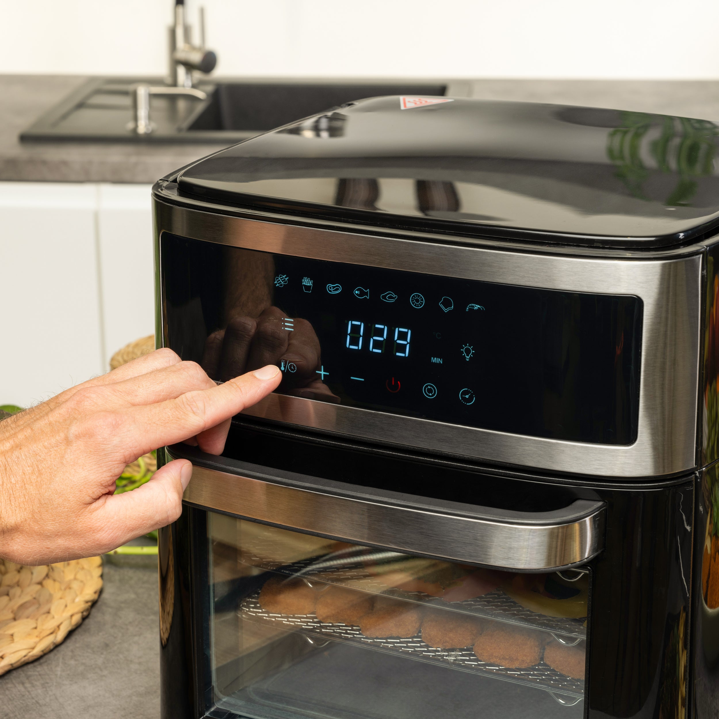 Air Fryer Oven 13 L, 8 Programs, with Rotisserie Spit