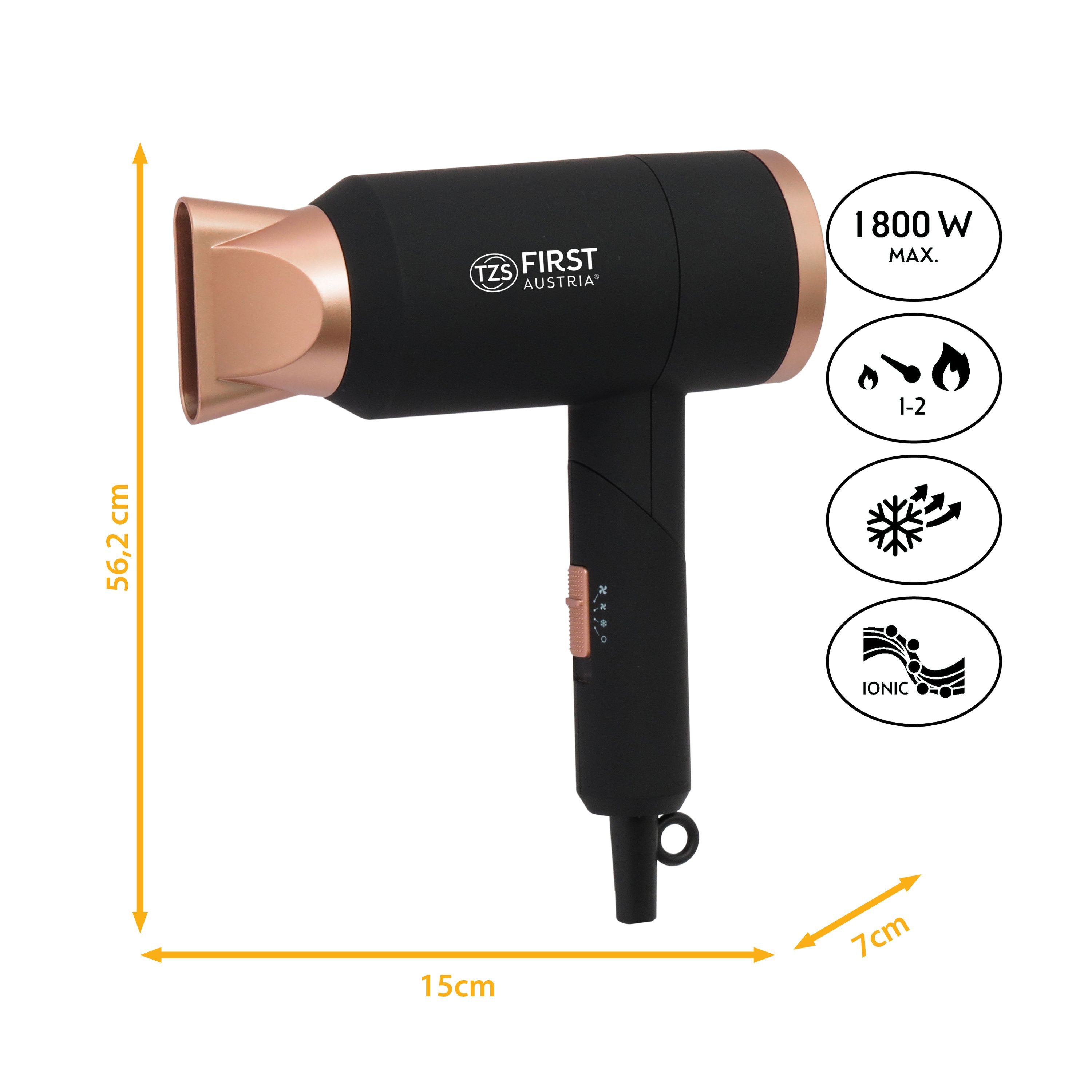 Travel Hair Dryer 450 g, Foldable Handle, Ionic Technology