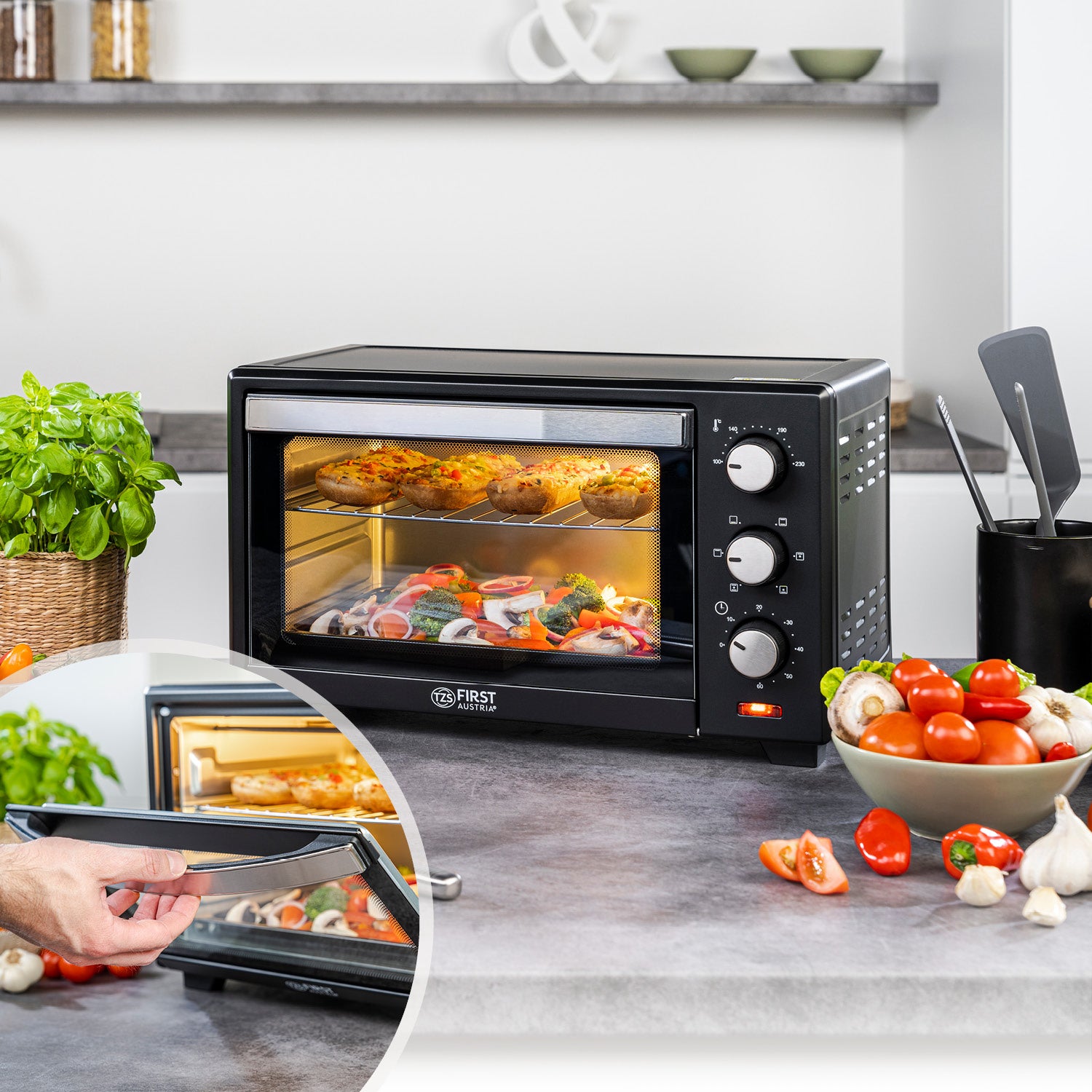 Mini Oven 20 L, with Convection, Space-Saving