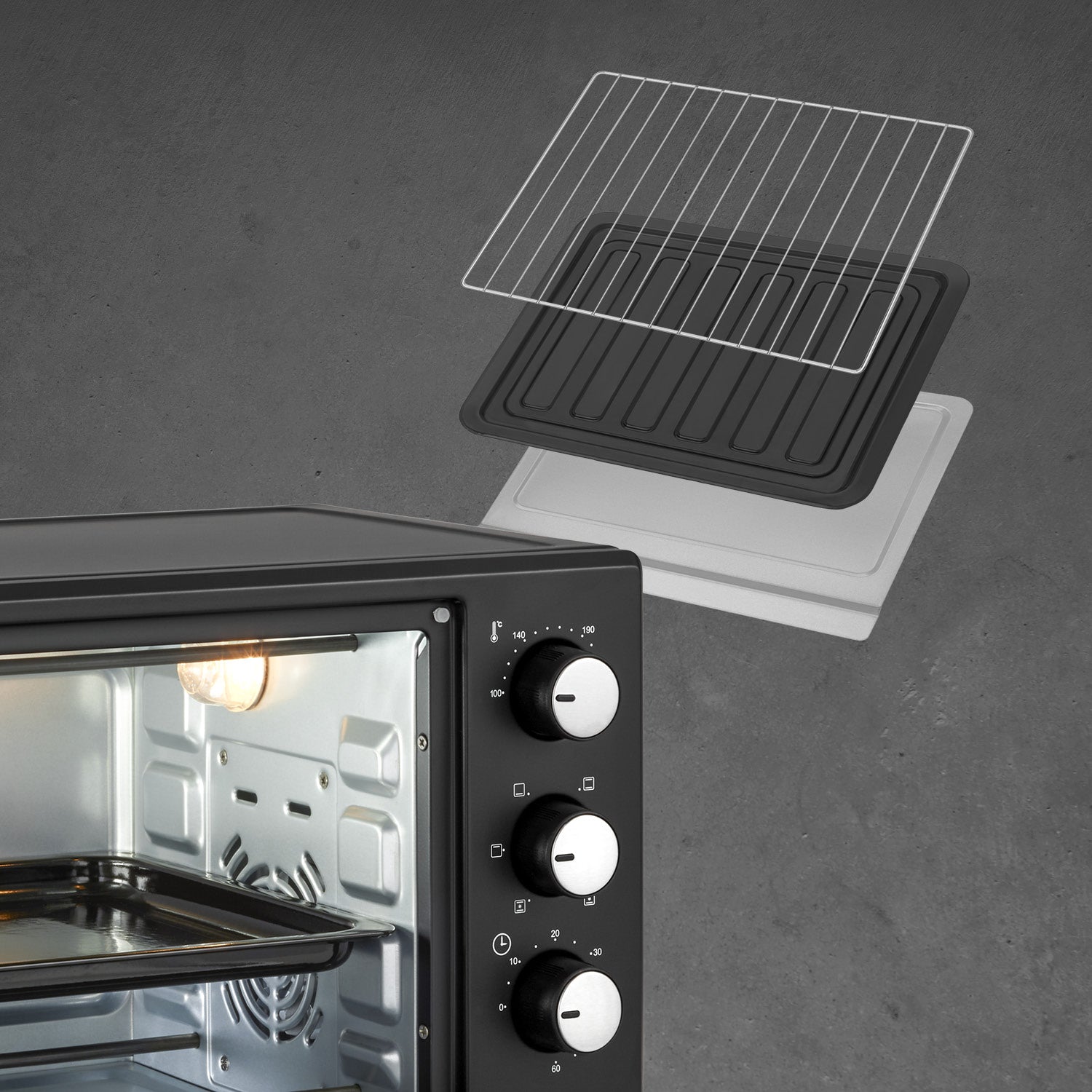 Mini Oven 20 L, with Convection, Space-Saving