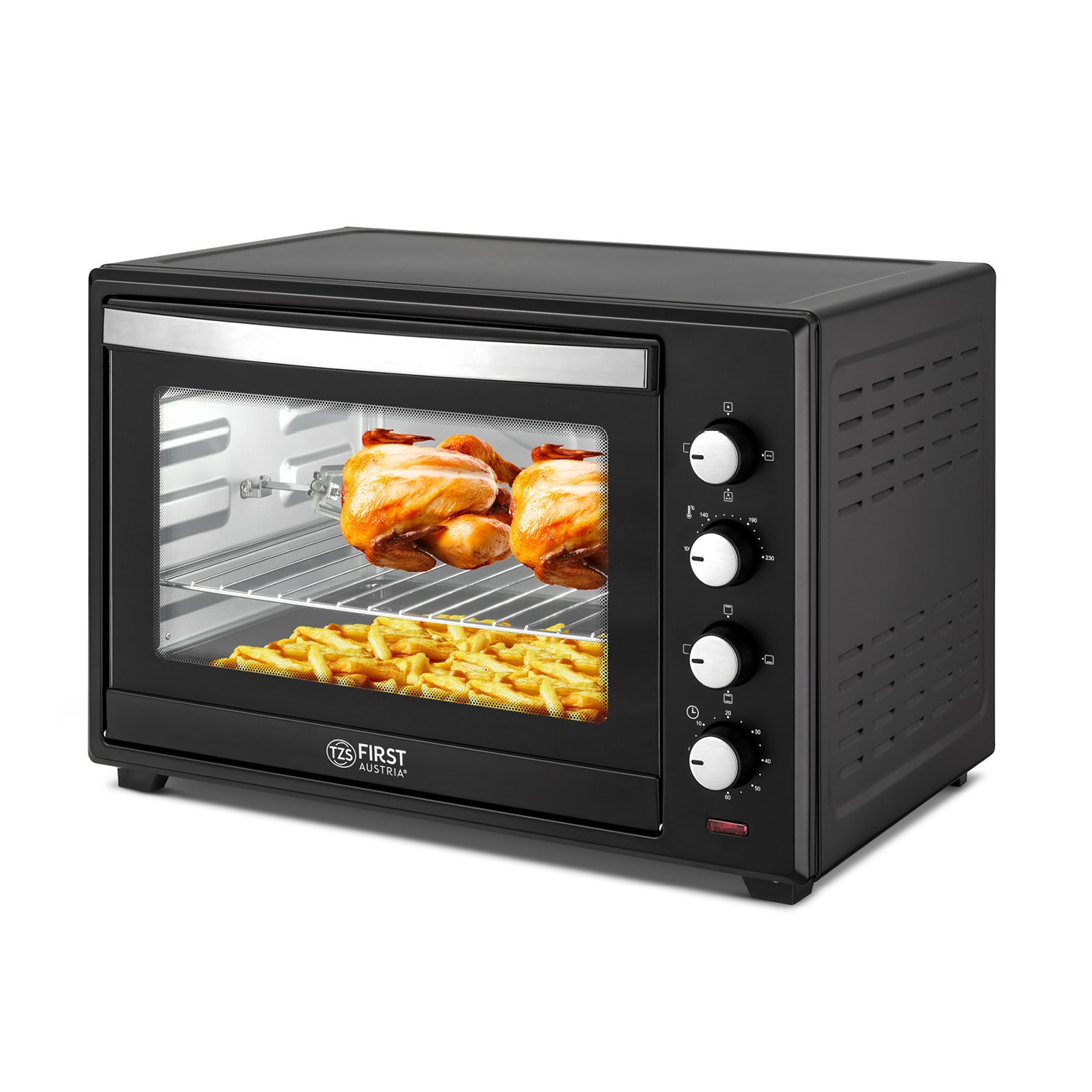 Mini-Backofen 60L, mit Umluft, Drehspieß