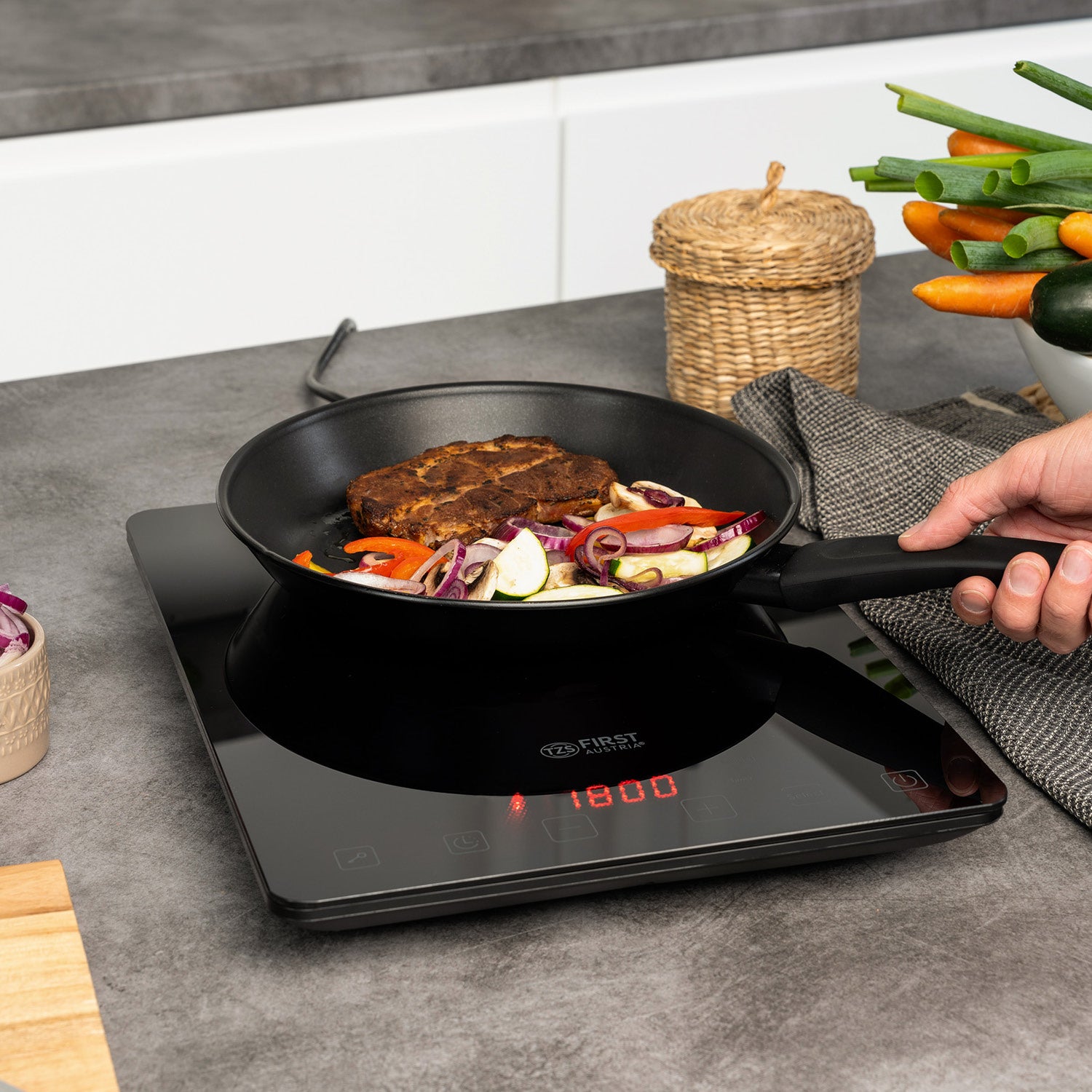 Induction Hotplate 2000 W, Touch Control, with Timer