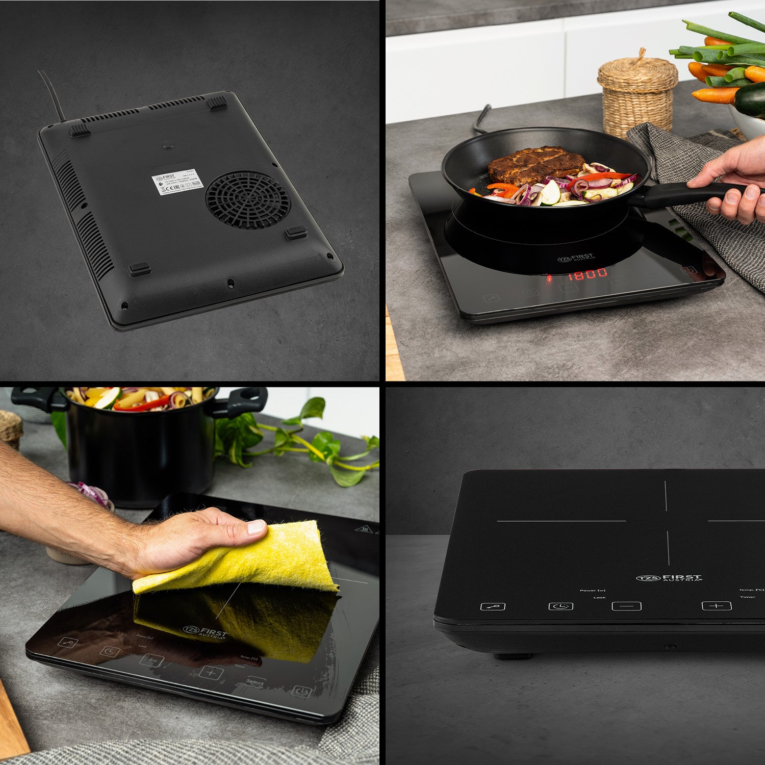 Induction Hotplate 2000 W, Touch Control, with Timer