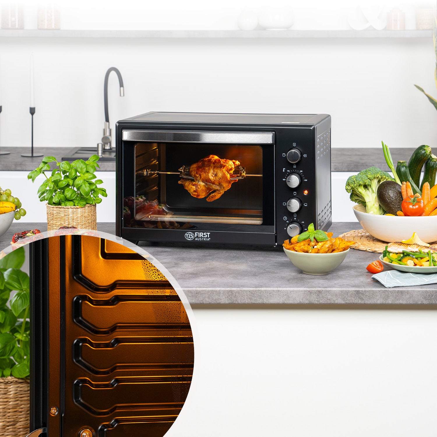 Mini Oven 45 L, 2000 W, Convection