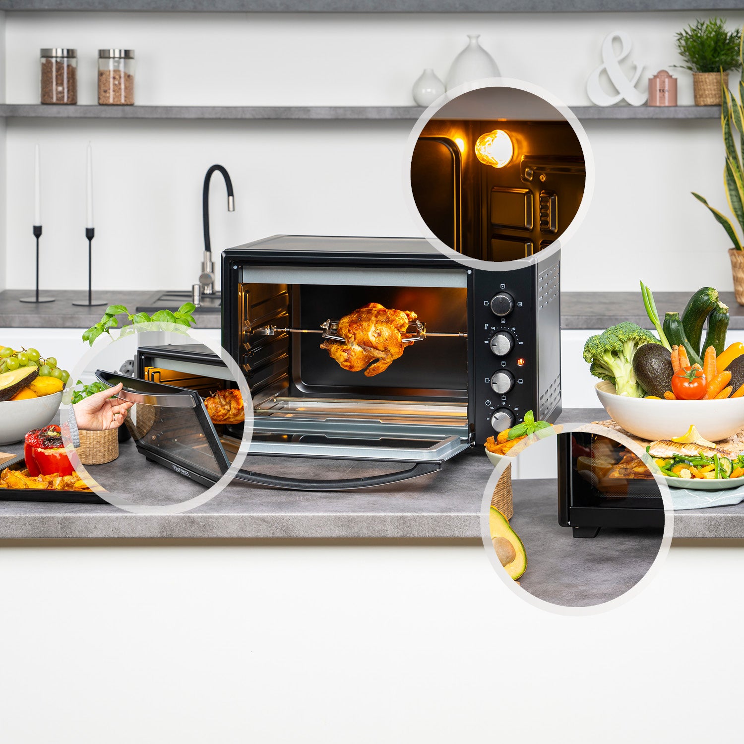 Mini Oven 45 L, 2000 W, Convection