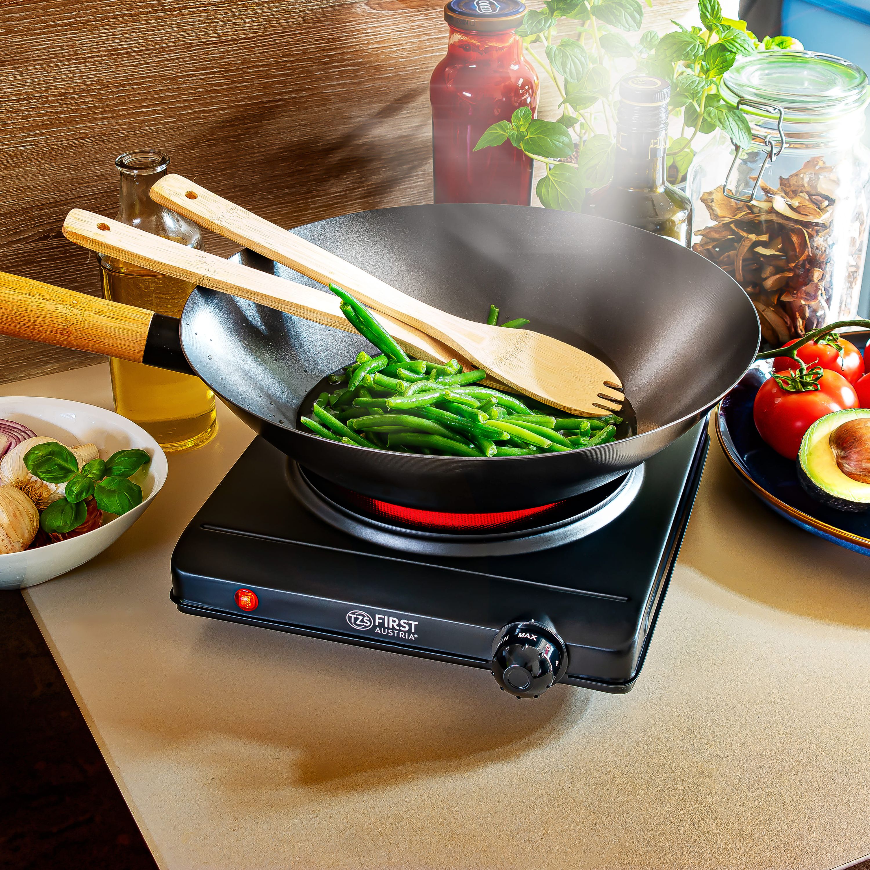Infrared Hotplate 1250 W, Glass Ceramic, Stepless Temperature