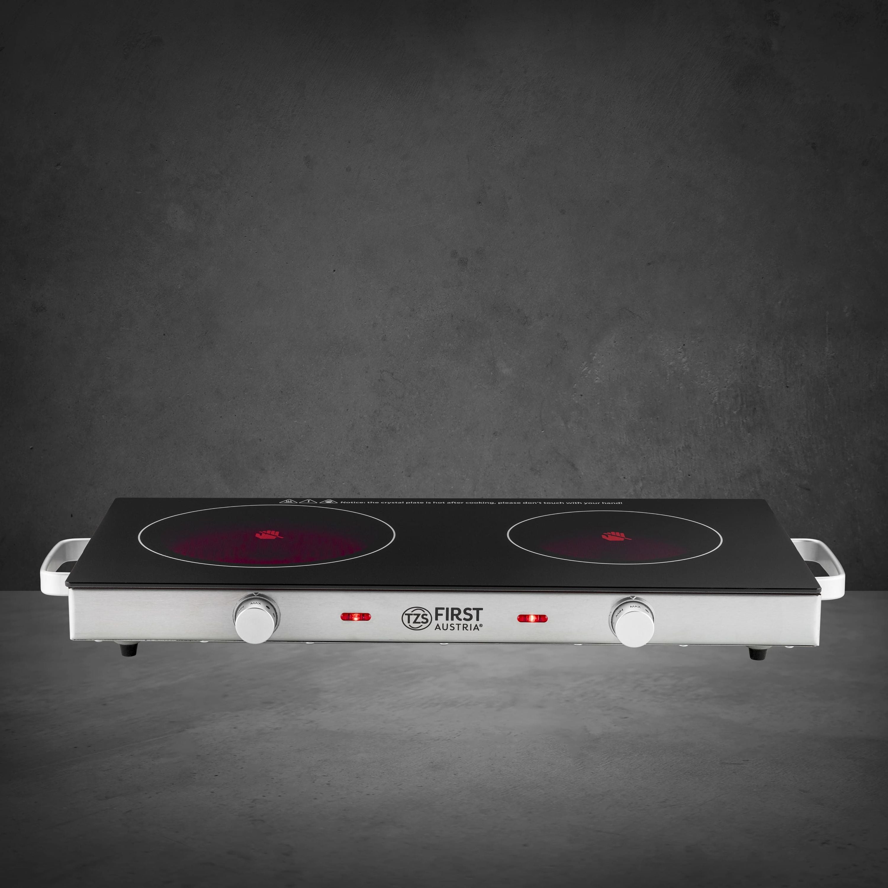 Double Infrared Hotplate 2800 W, Glass Ceramic, 20/16.5 cm