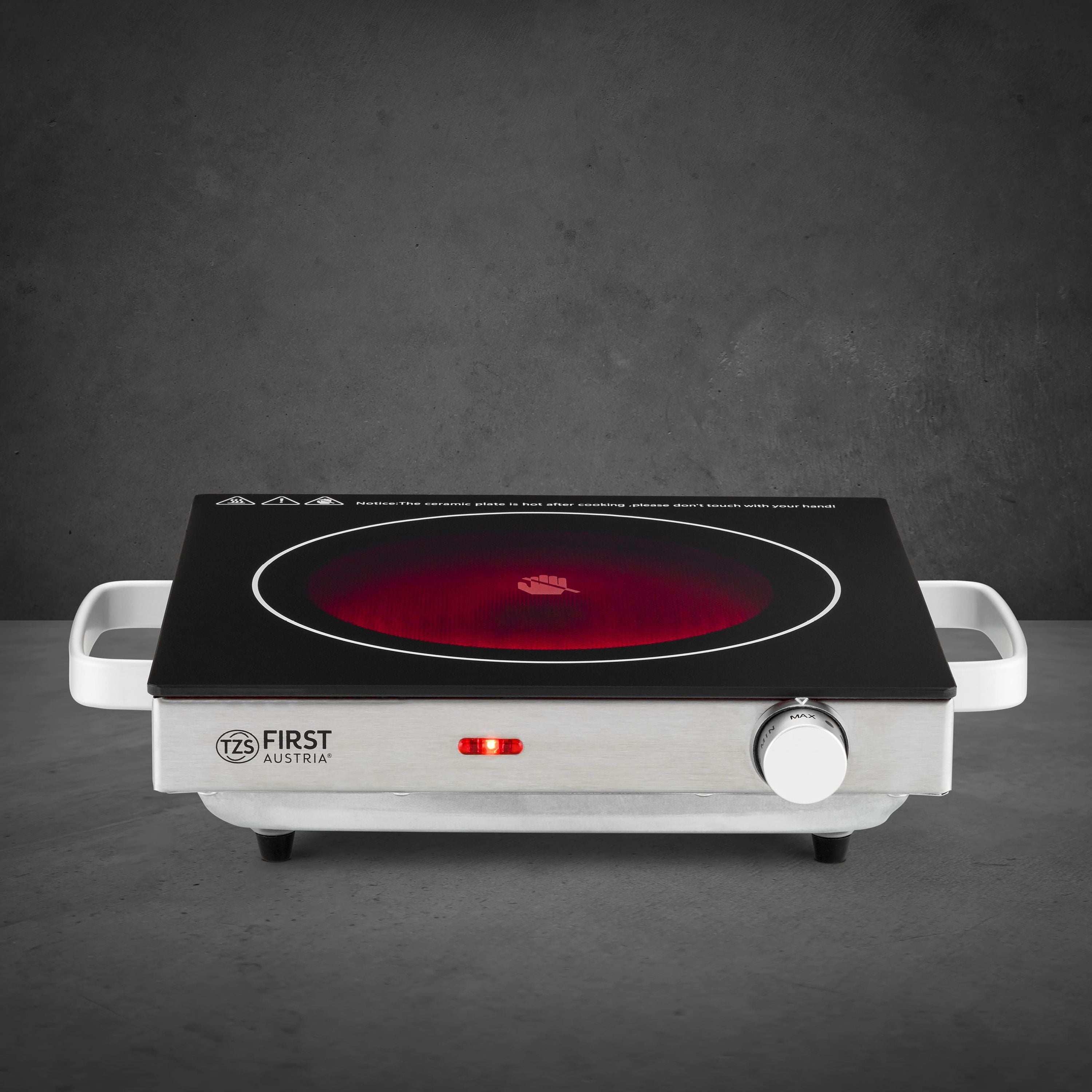 Infrared Single Hotplate 2000 W, Glass Ceramic, Silver/Black