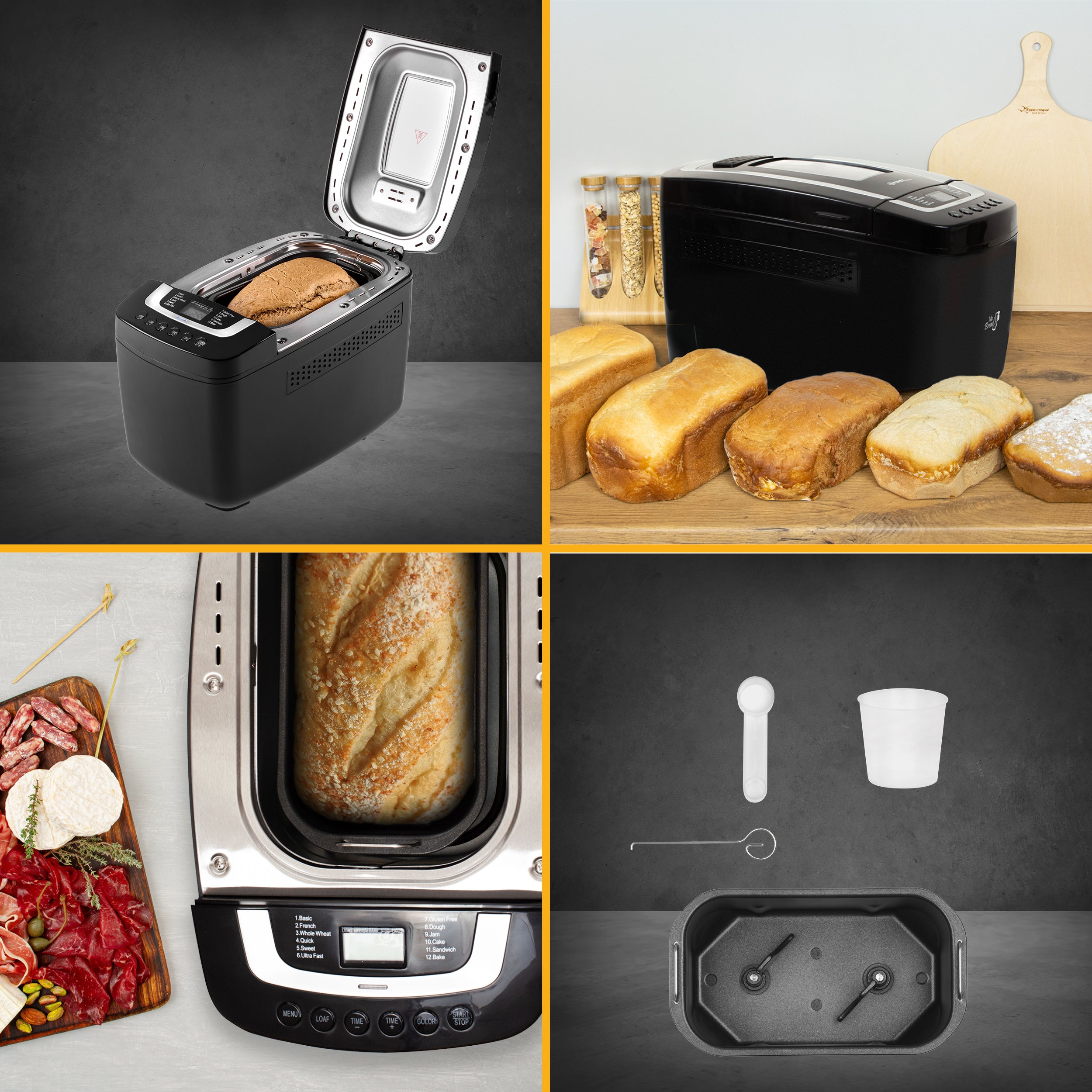 Bread Maker 900g, 13 Programs, Non-Stick Coating