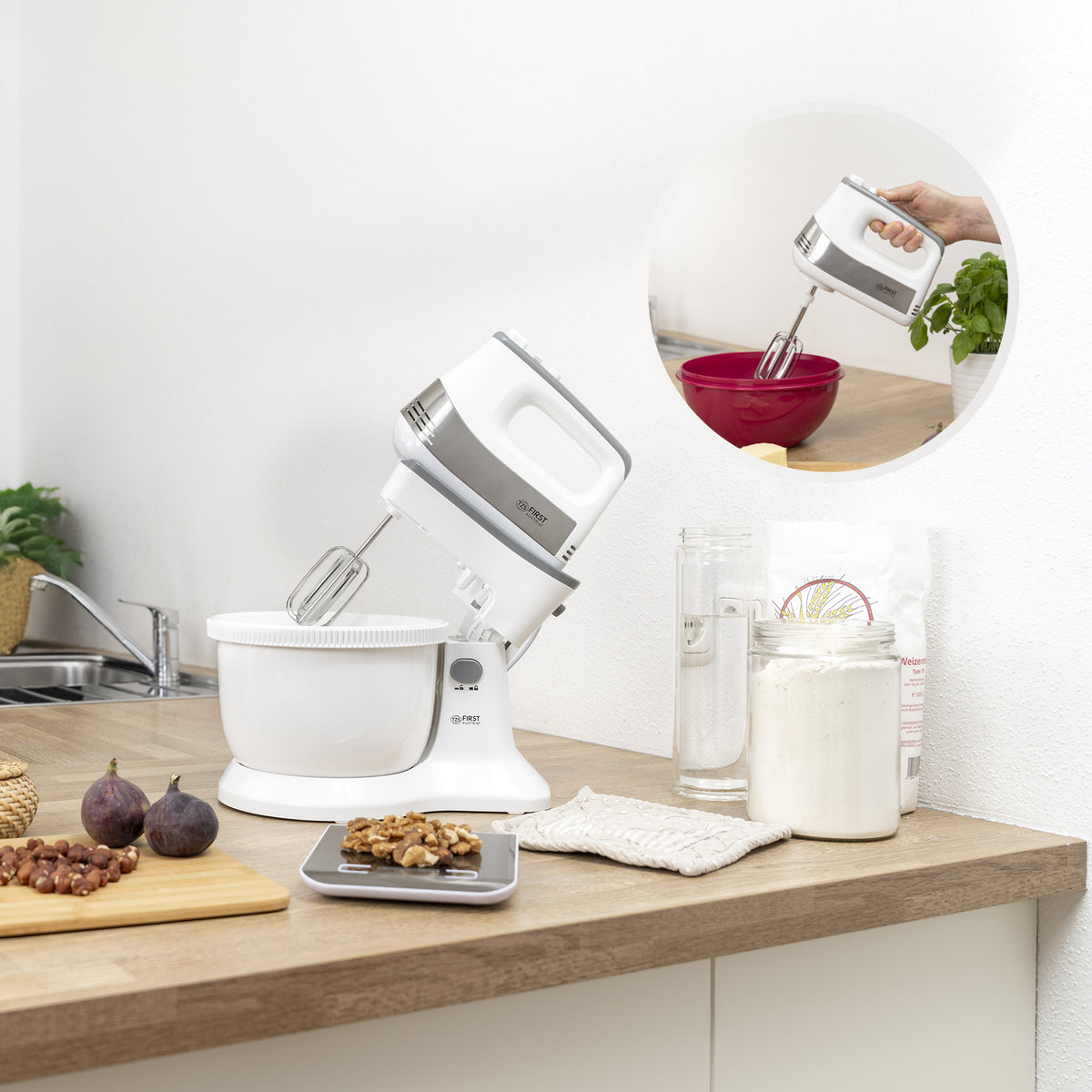 Kitchen and Dough Mixer with Bowl 3.5 L, 500 W