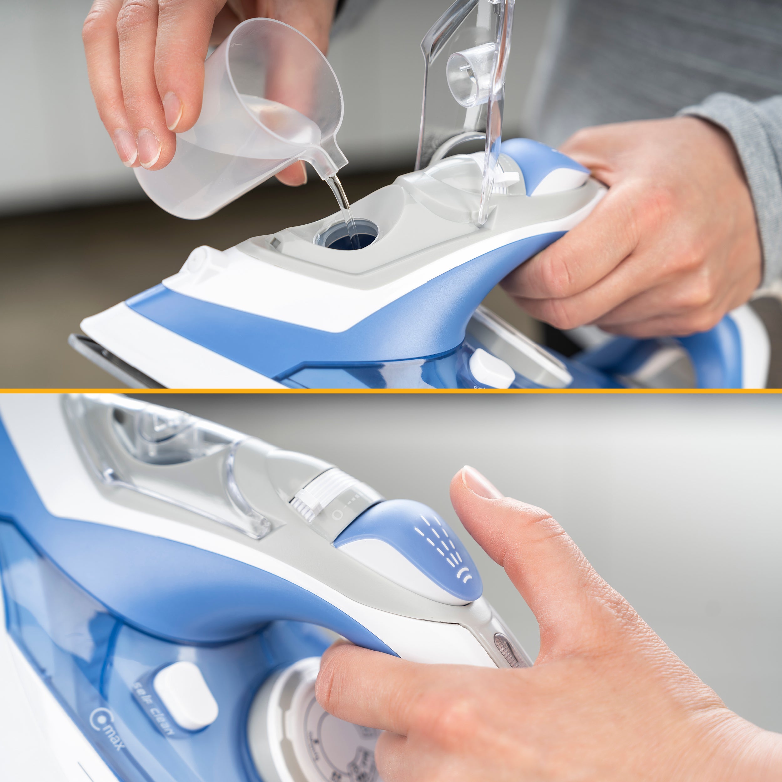 Steam Iron 450 ml, 2600 W, Ceramic Soleplate