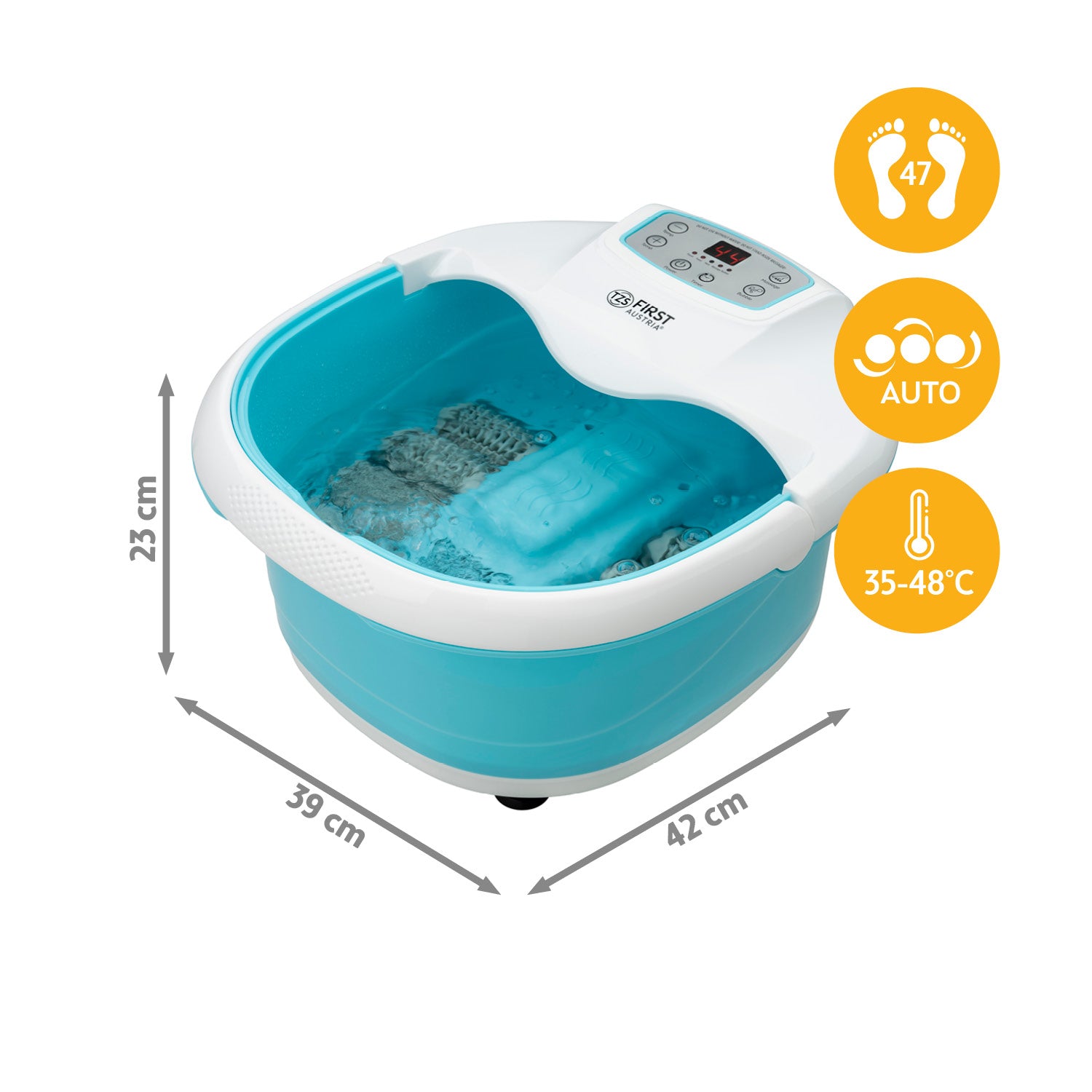 Professional foot spa, vibration massage, bubble function