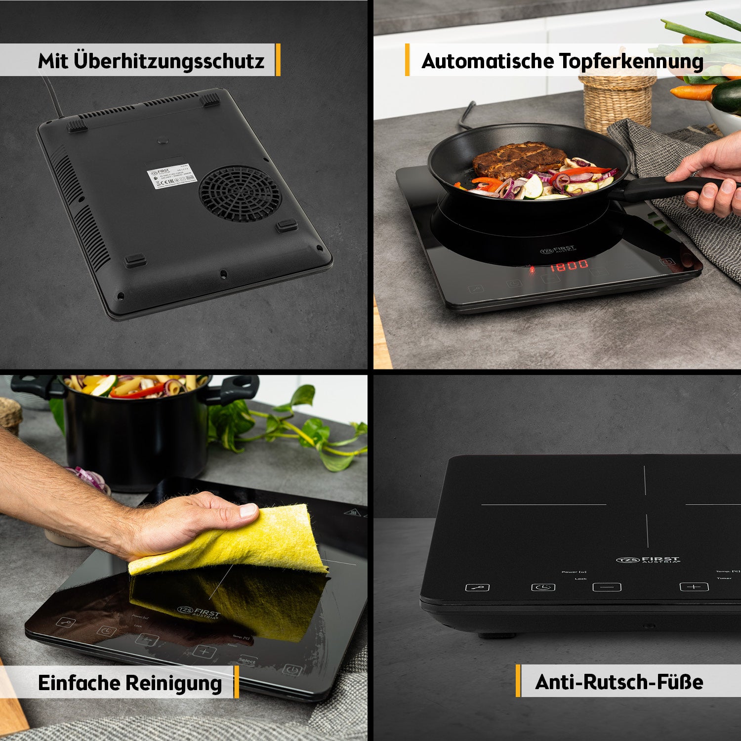 Induction Hotplate 2000 W, Touch Control, with Timer