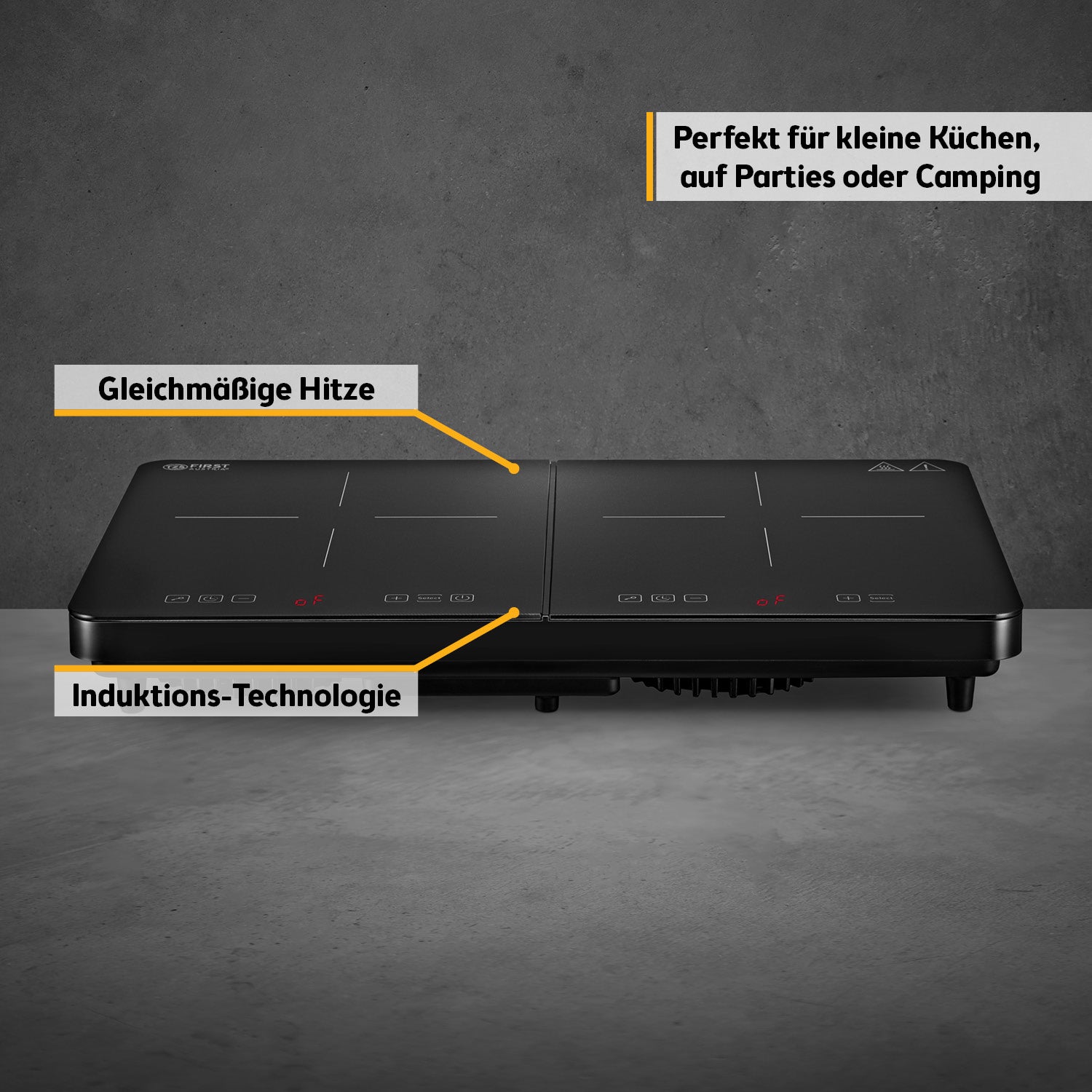 Double Induction Hotplate 3500 W, Touch Control, with Timer