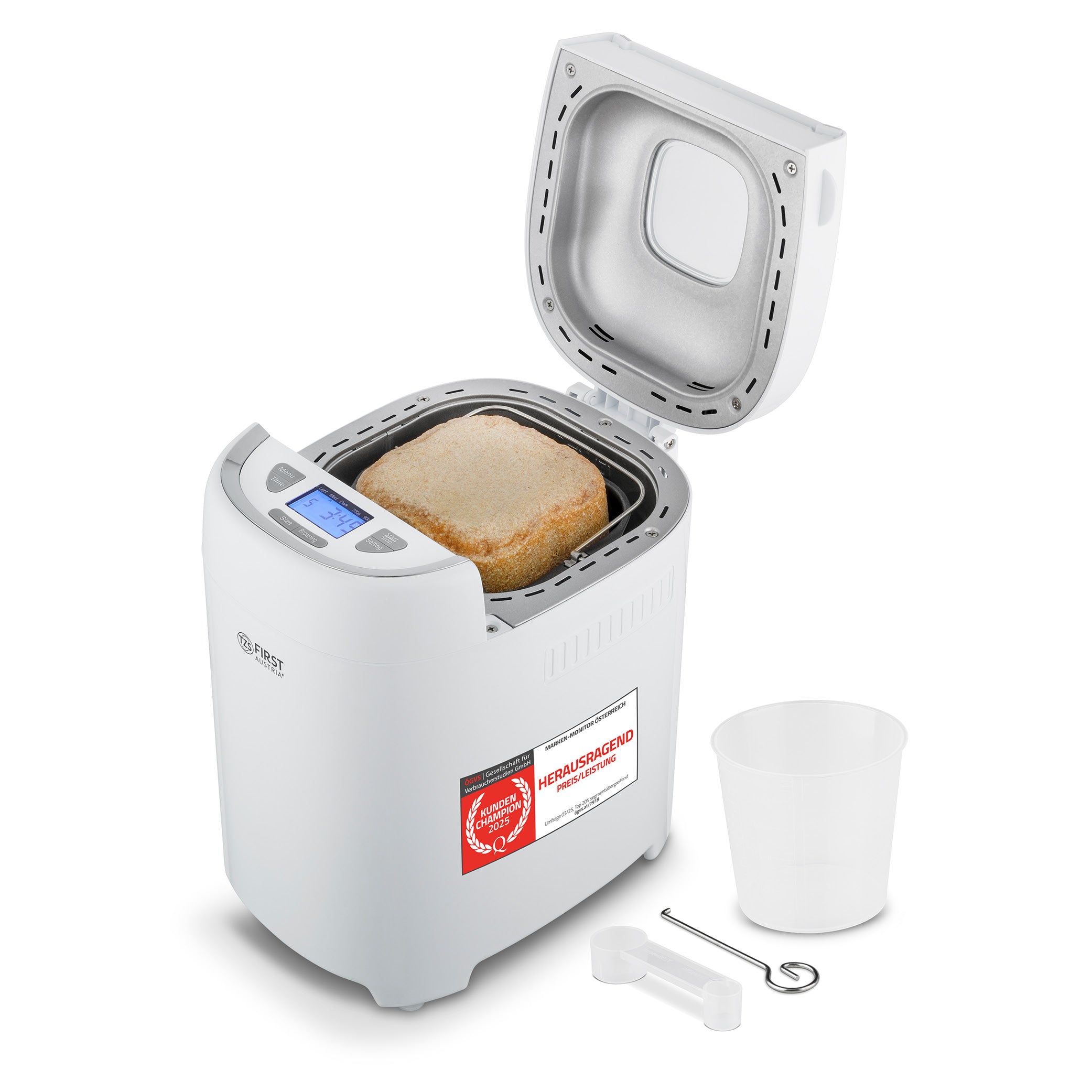 Brotbackmaschine 900g, 13 Programme, Antihaft-Beschichtung