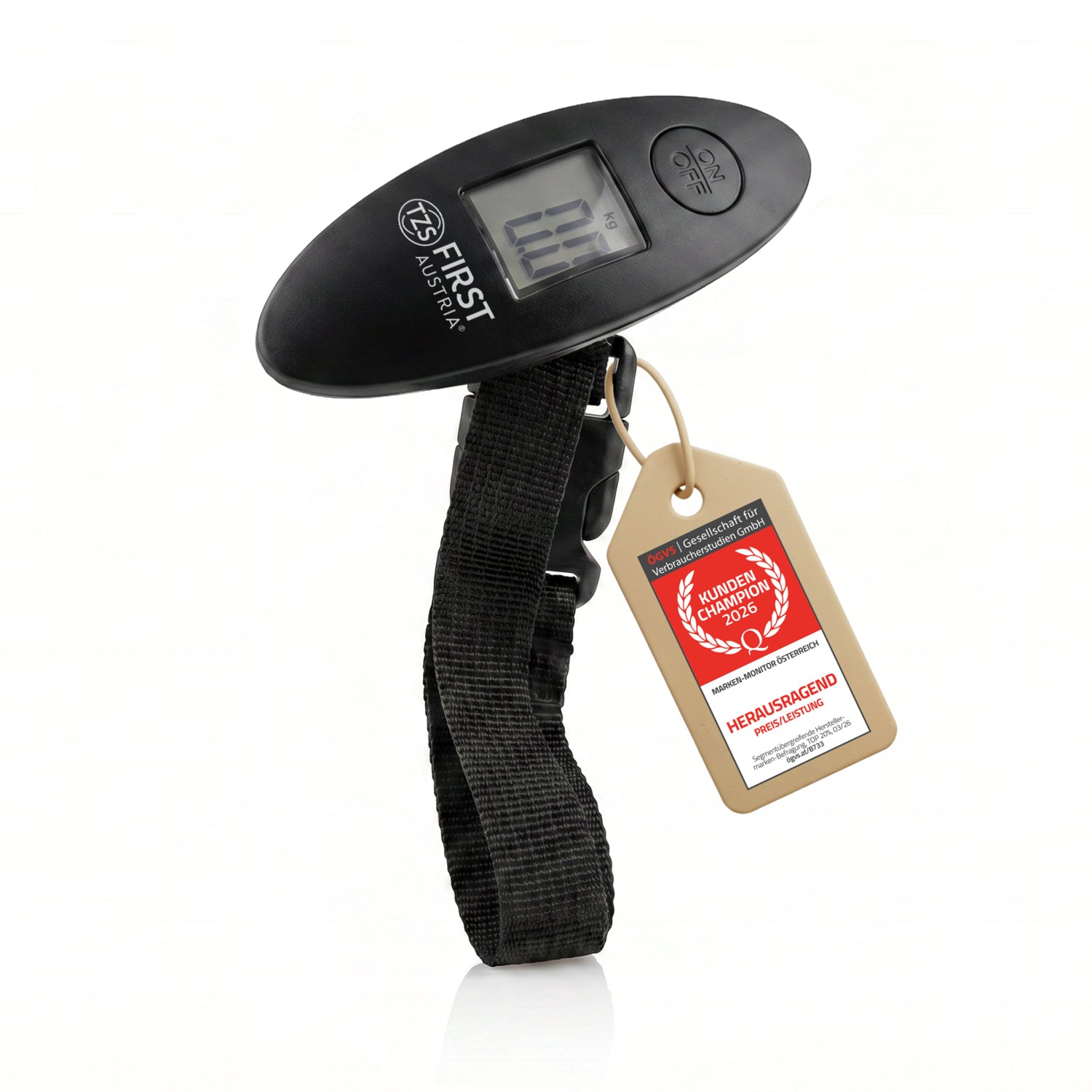 Digitale Kofferwaage 40 kg, präzise Messung, Tara-Funktion
