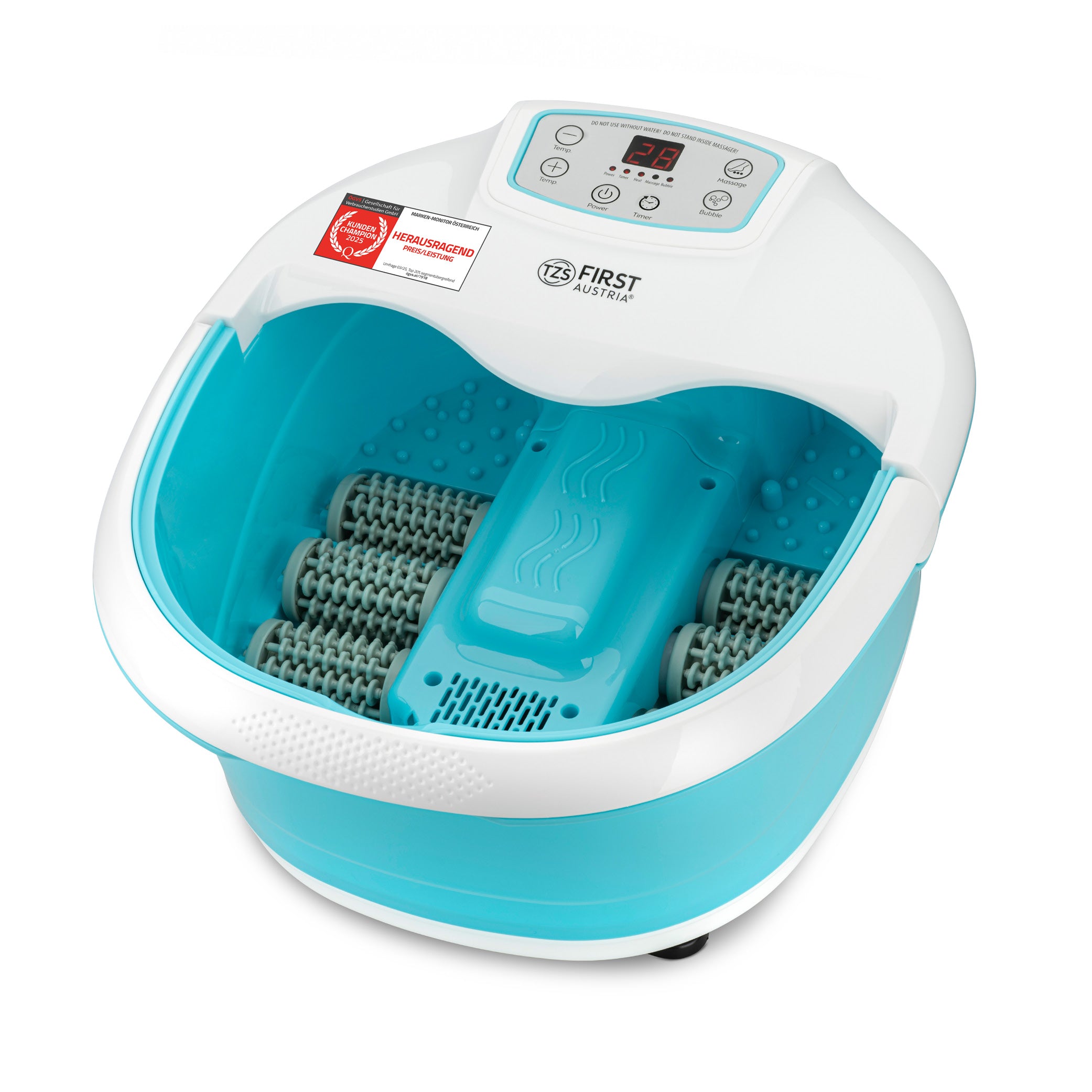 Professional foot spa, vibration massage, bubble function