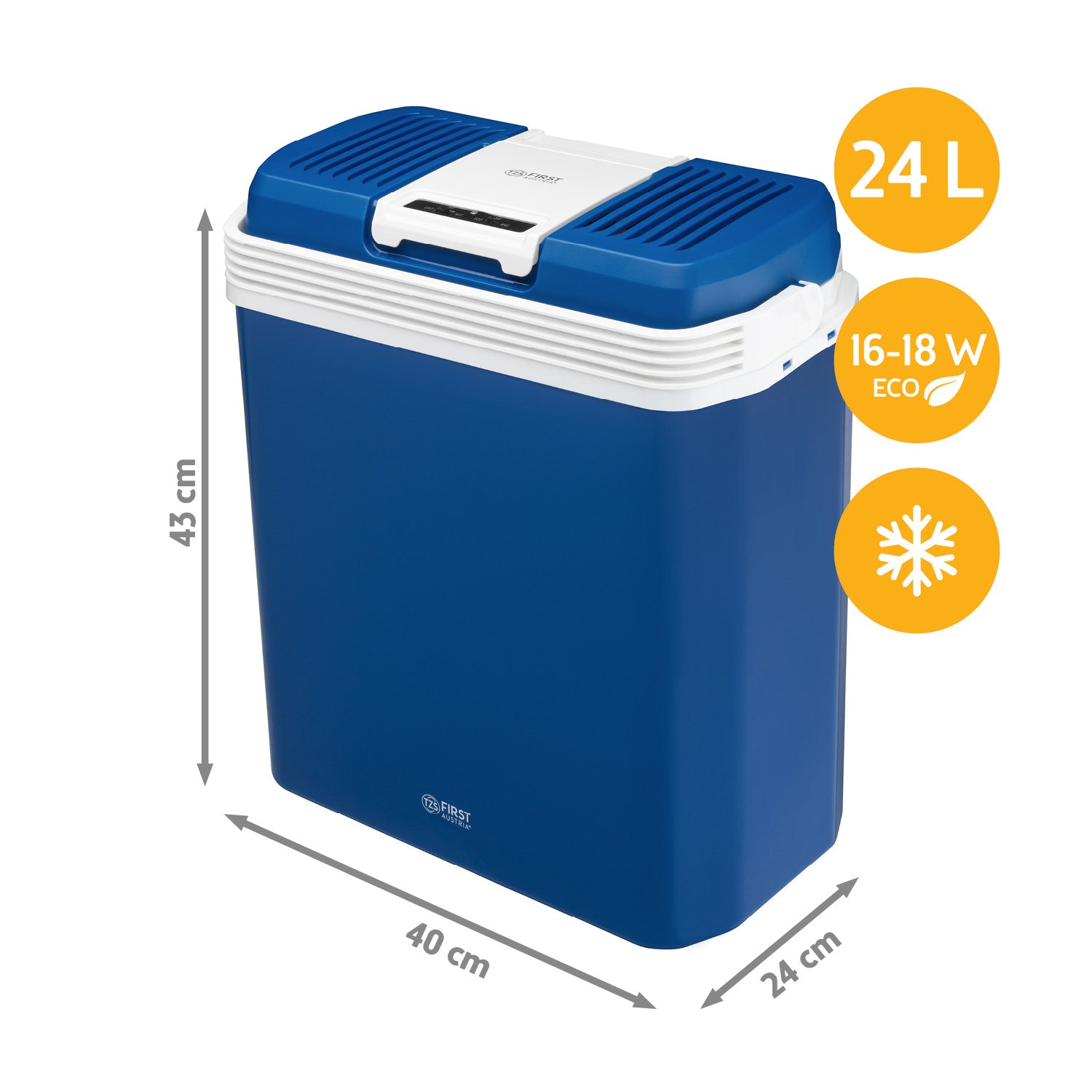 Elektrische Kühlbox 24L, mit Kühl- & Warmhaltefunktion