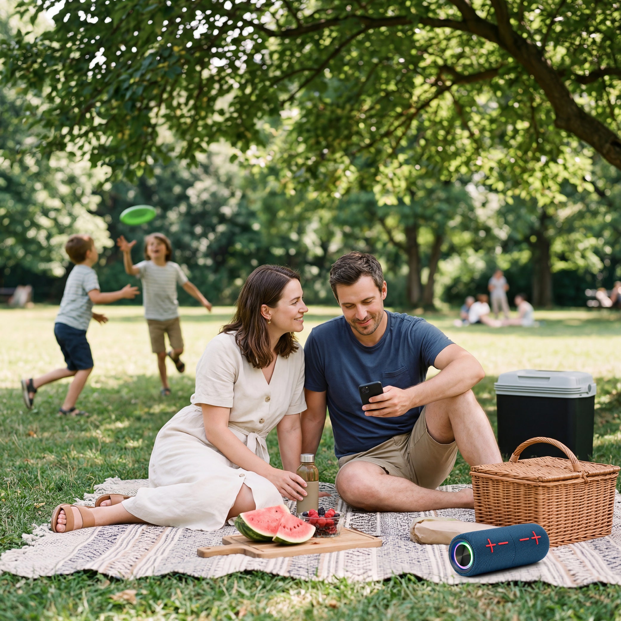 TWS Bluetooth-Lautsprecher, 2-in-1 Magnetsystem, IPX5 spritzwassergeschützt