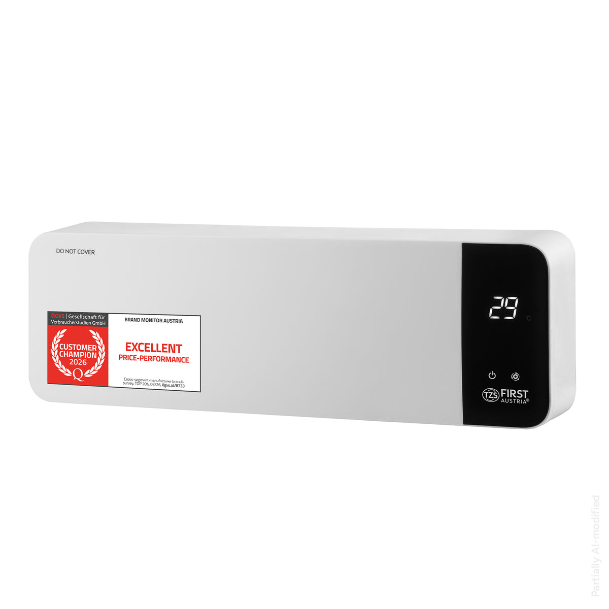 Keramik-Wandheizlüfter 2000W, mit PTC-Heizelement, inkl. Fernbedienung