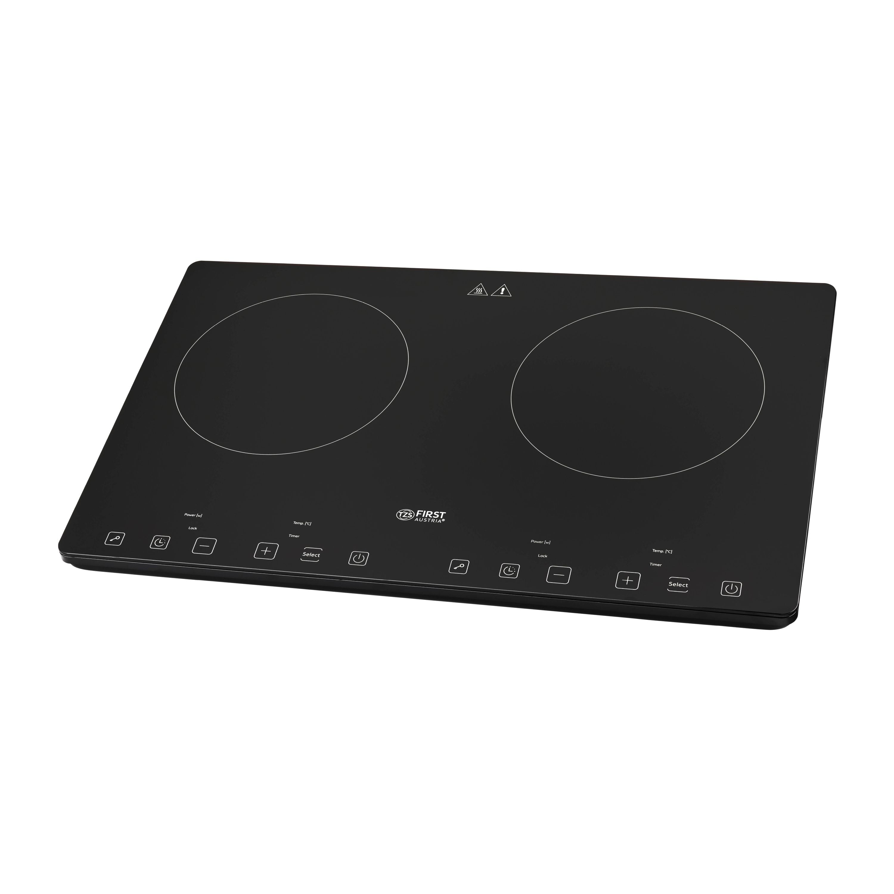 Doppel-Induktionskochplatte 3400 W, Touch-Bedienung, mit Timer