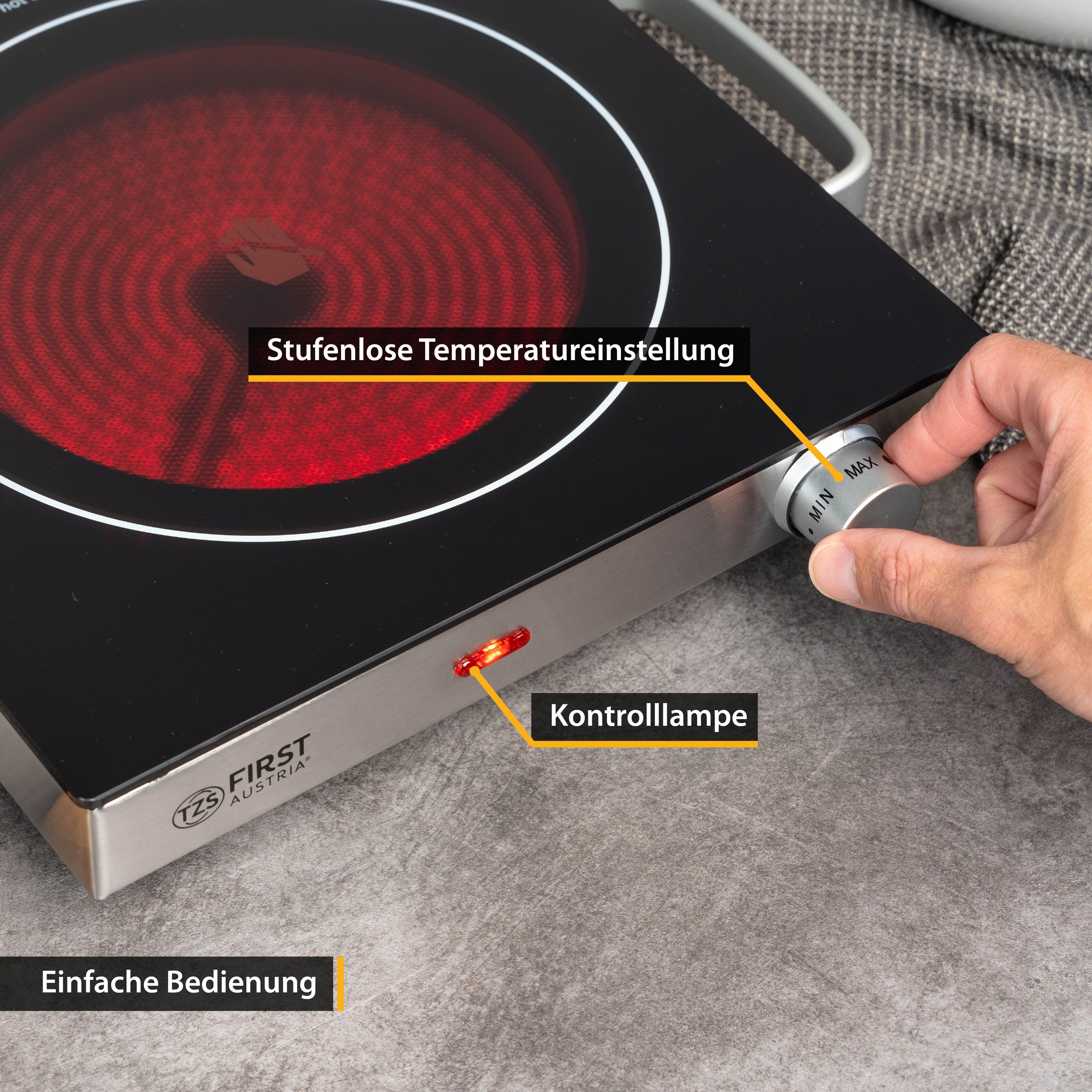 schwarz;Kochplatte